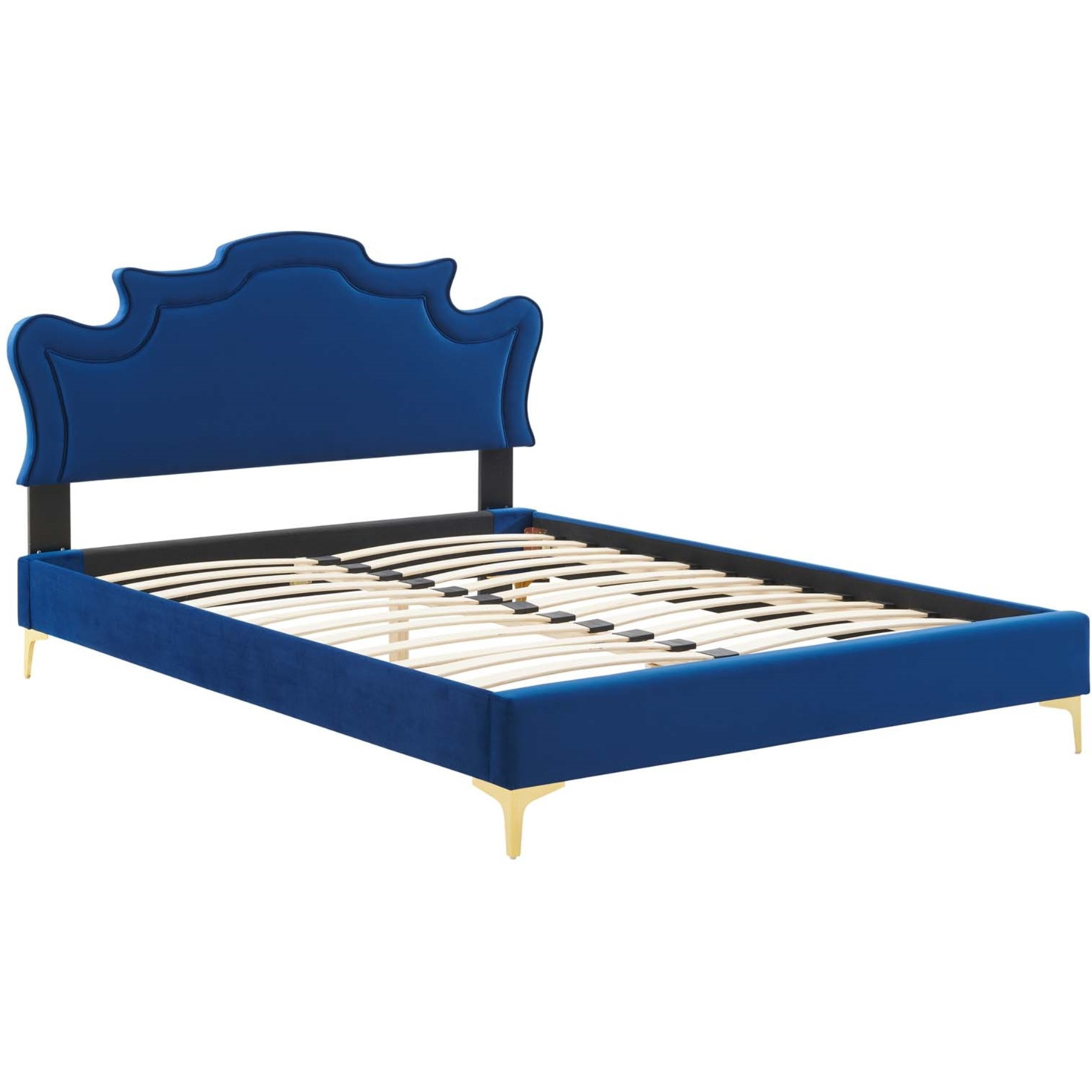 Neena Performance Velvet Twin Bed