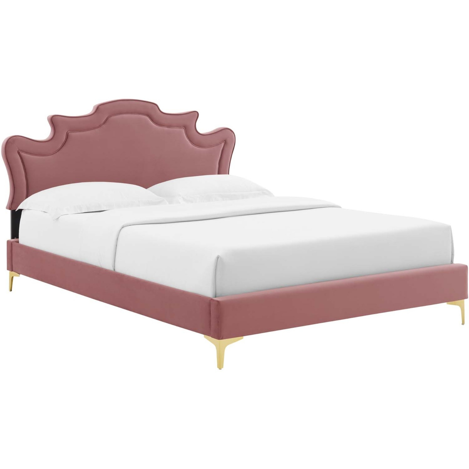 Neena Performance Velvet King Bed