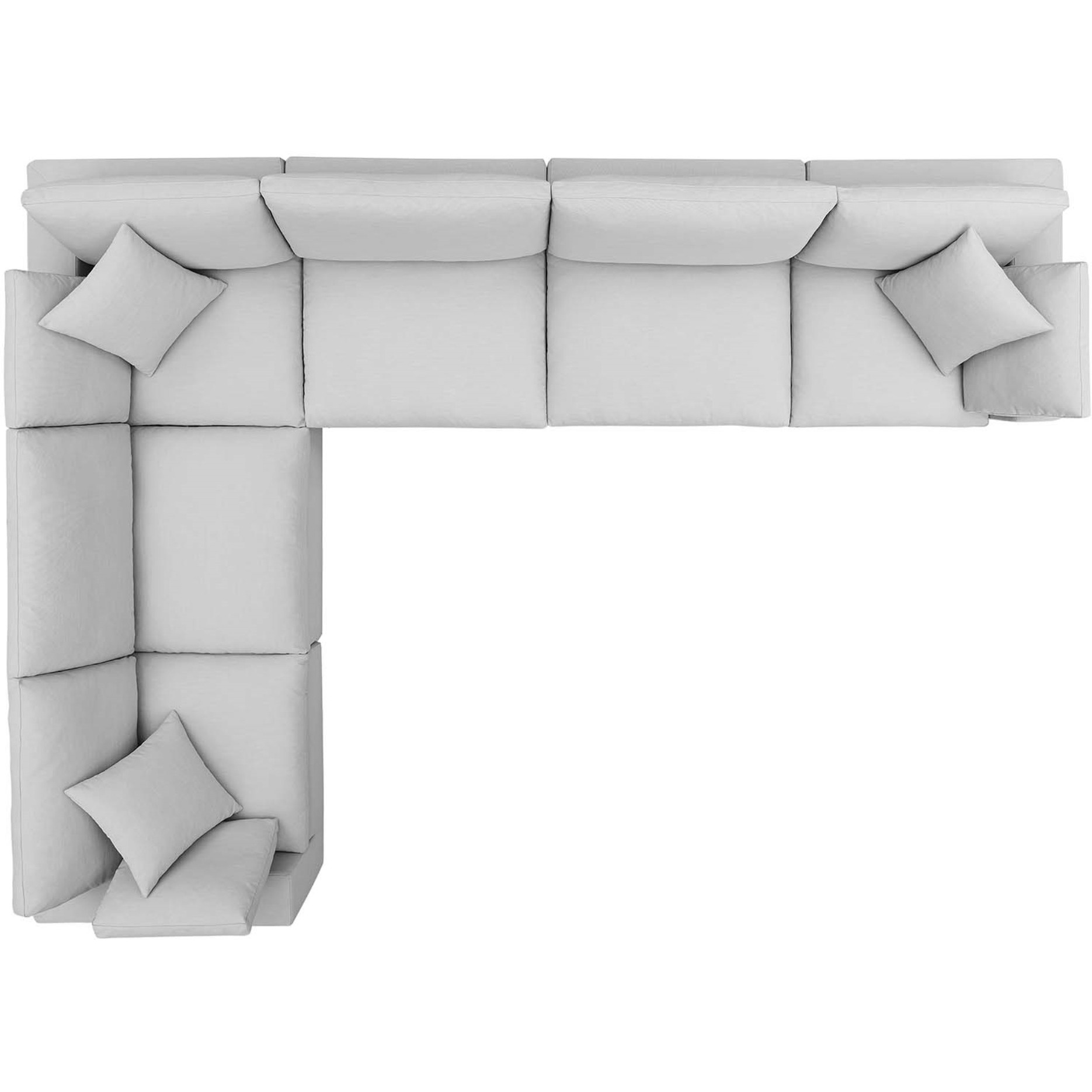 Commix Down Filled Overstuffed 6 Piece Sectional Sofa Set