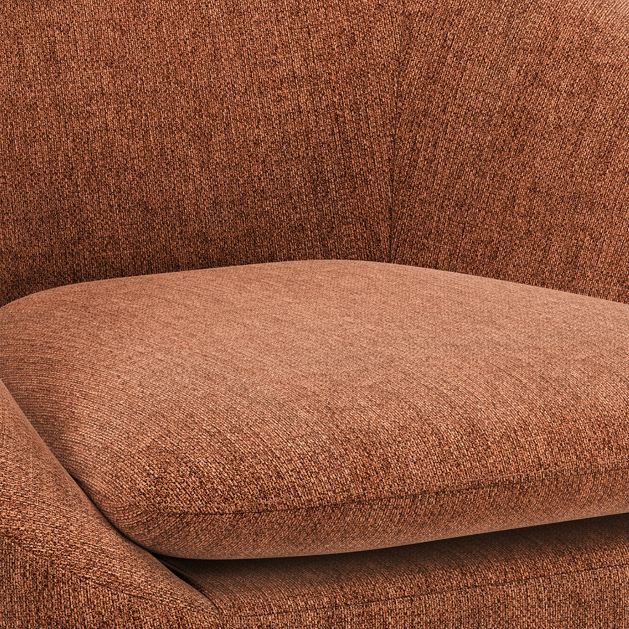 Redding Accent Chair in Rust Fabric