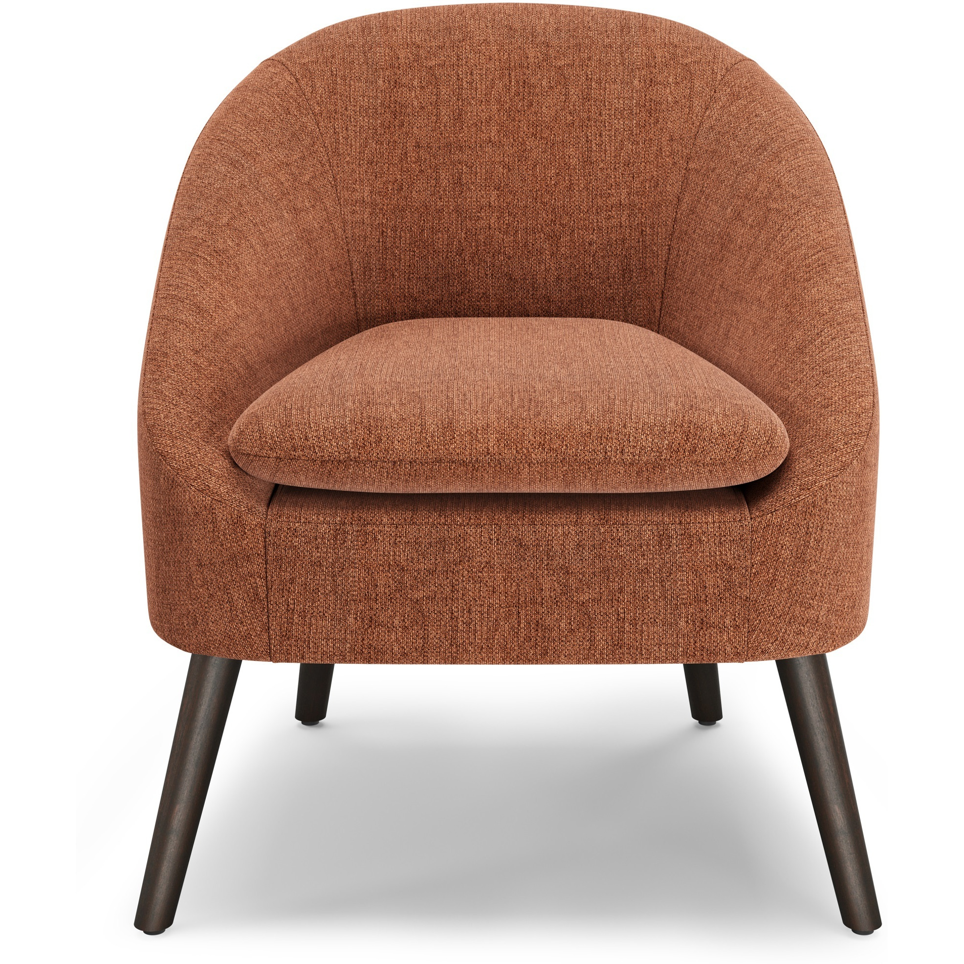 Redding Accent Chair in Rust Fabric