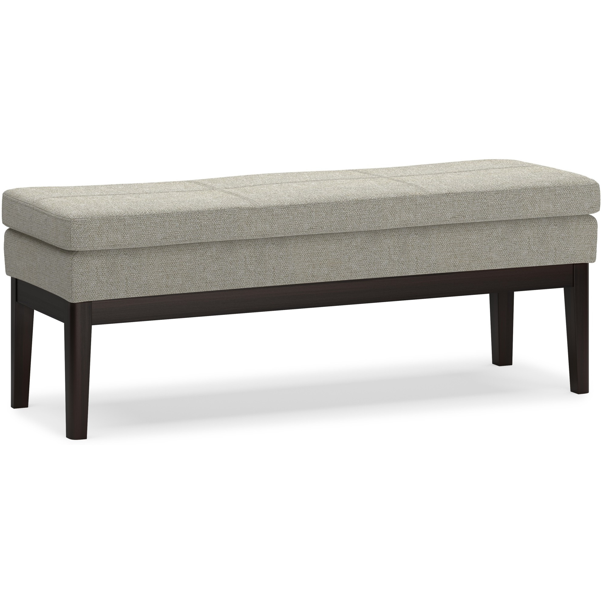 Carlson Ottoman Bench in Greige