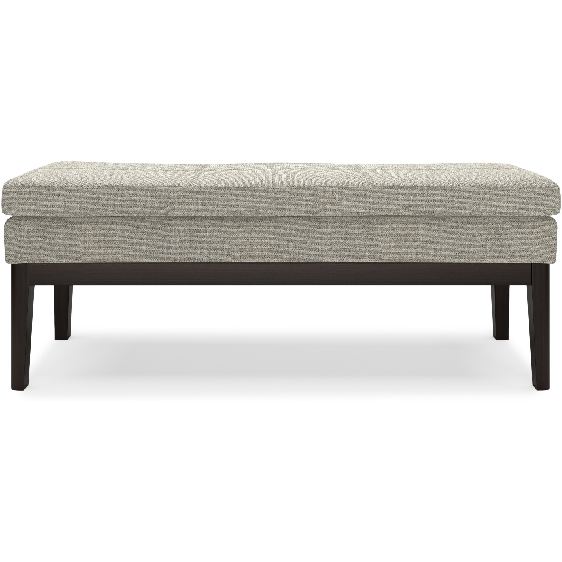 Carlson Ottoman Bench in Greige