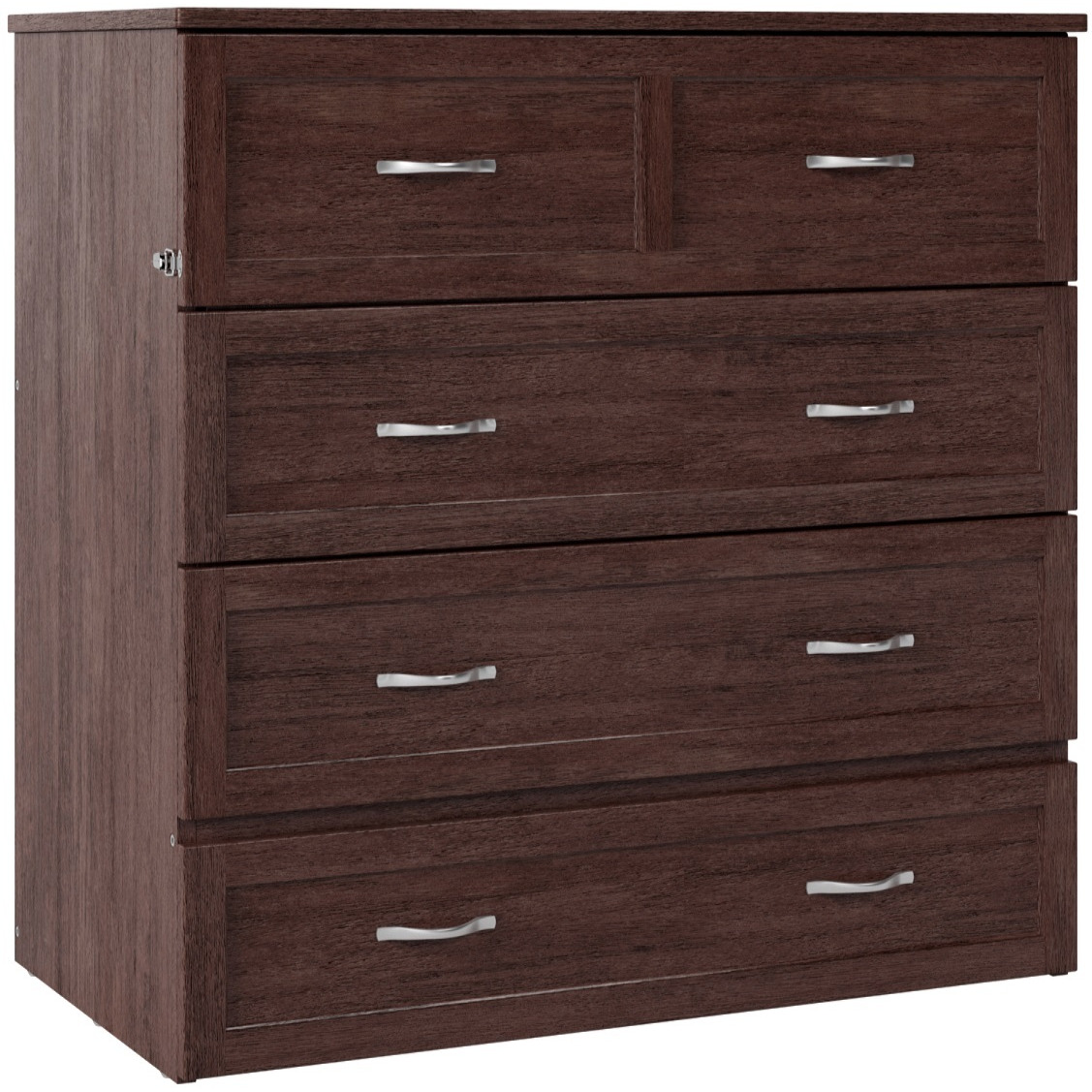 Northfield Murphy Bed Chest, Twin XL, Burnt Amber