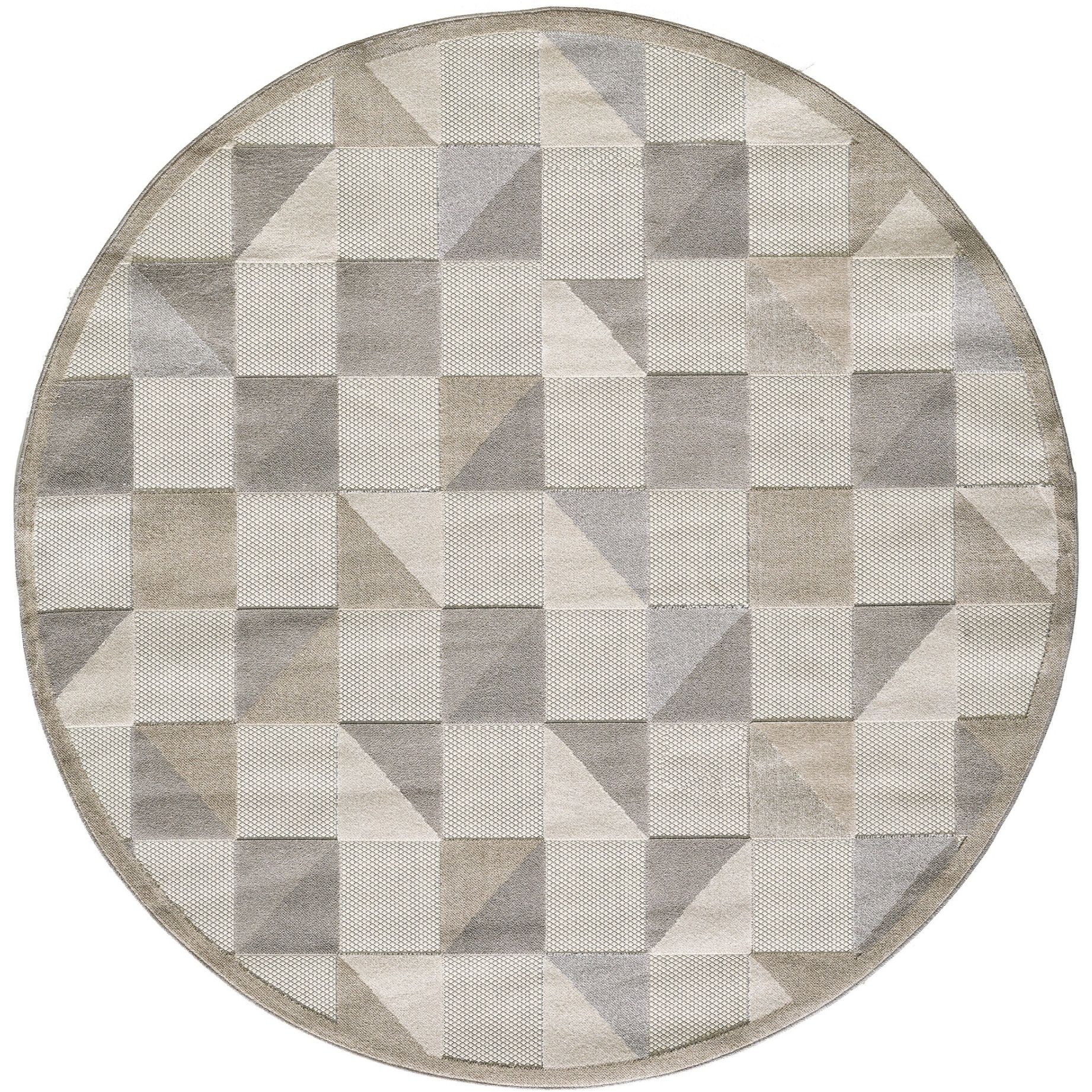 Calla 6926 Grey Scope Area Rug, Size - 7'10' Round