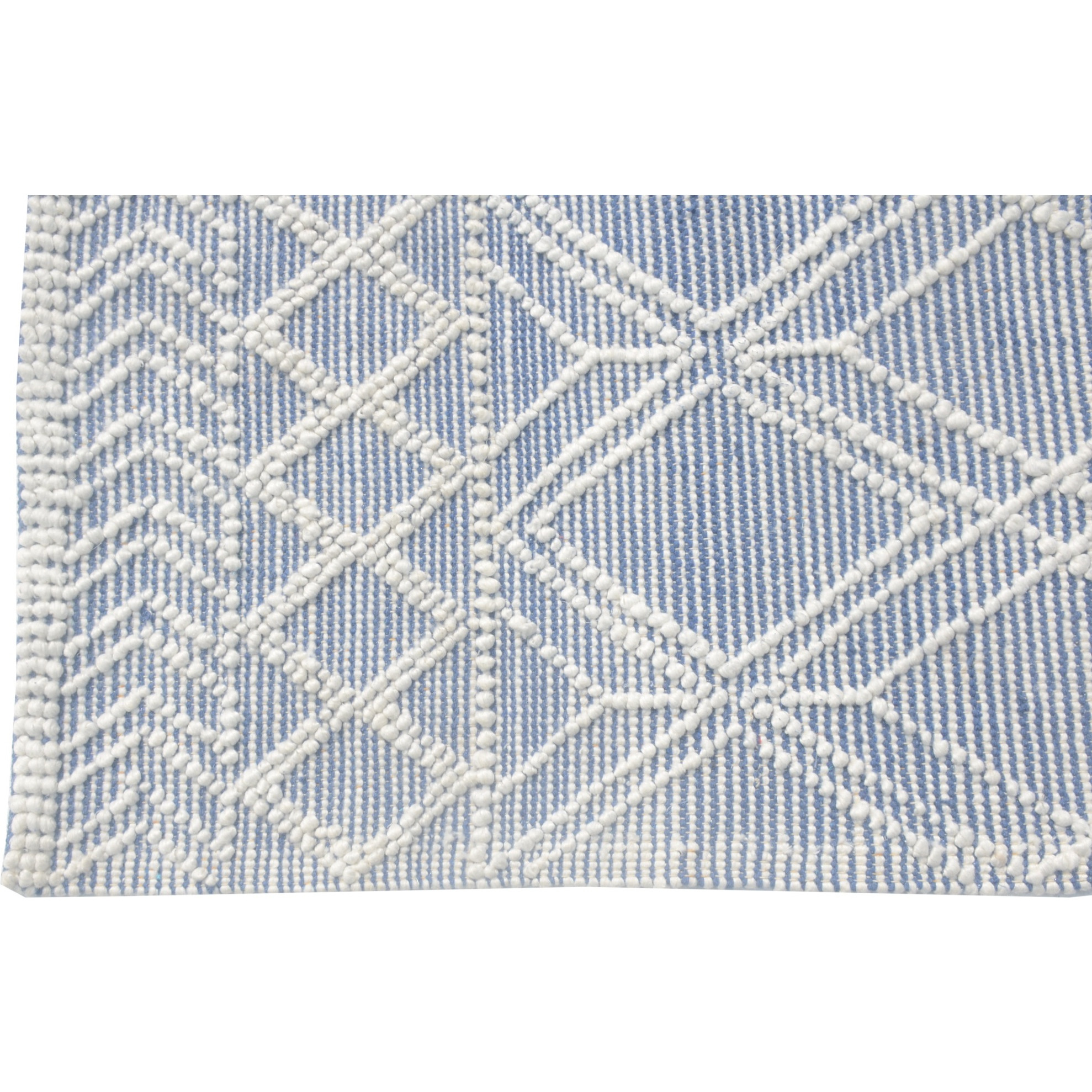 Chloe 7724 Blue Ivory Geo Area Rug, Size - 6' x 9'