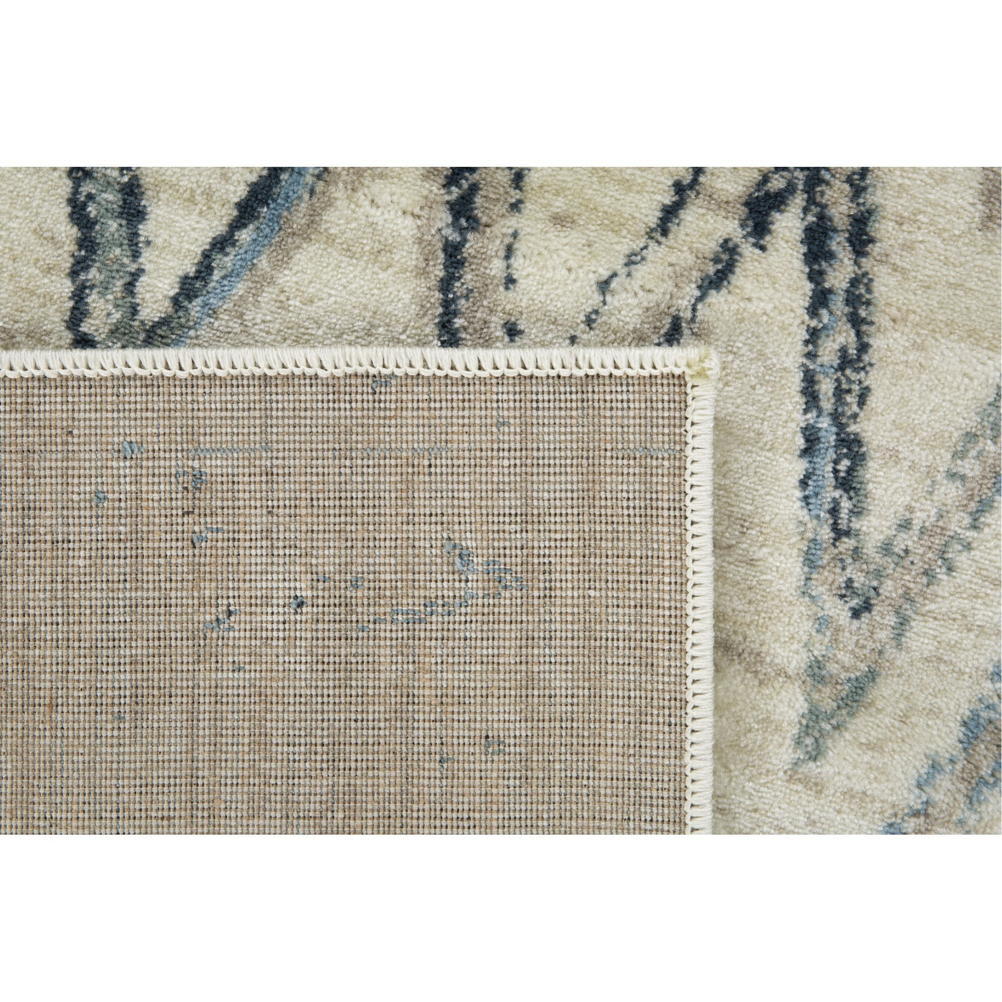 Heritage 9364 Ivory/Blue Chevron Area Rug, Size - 7'7" x 7'7&quotRO