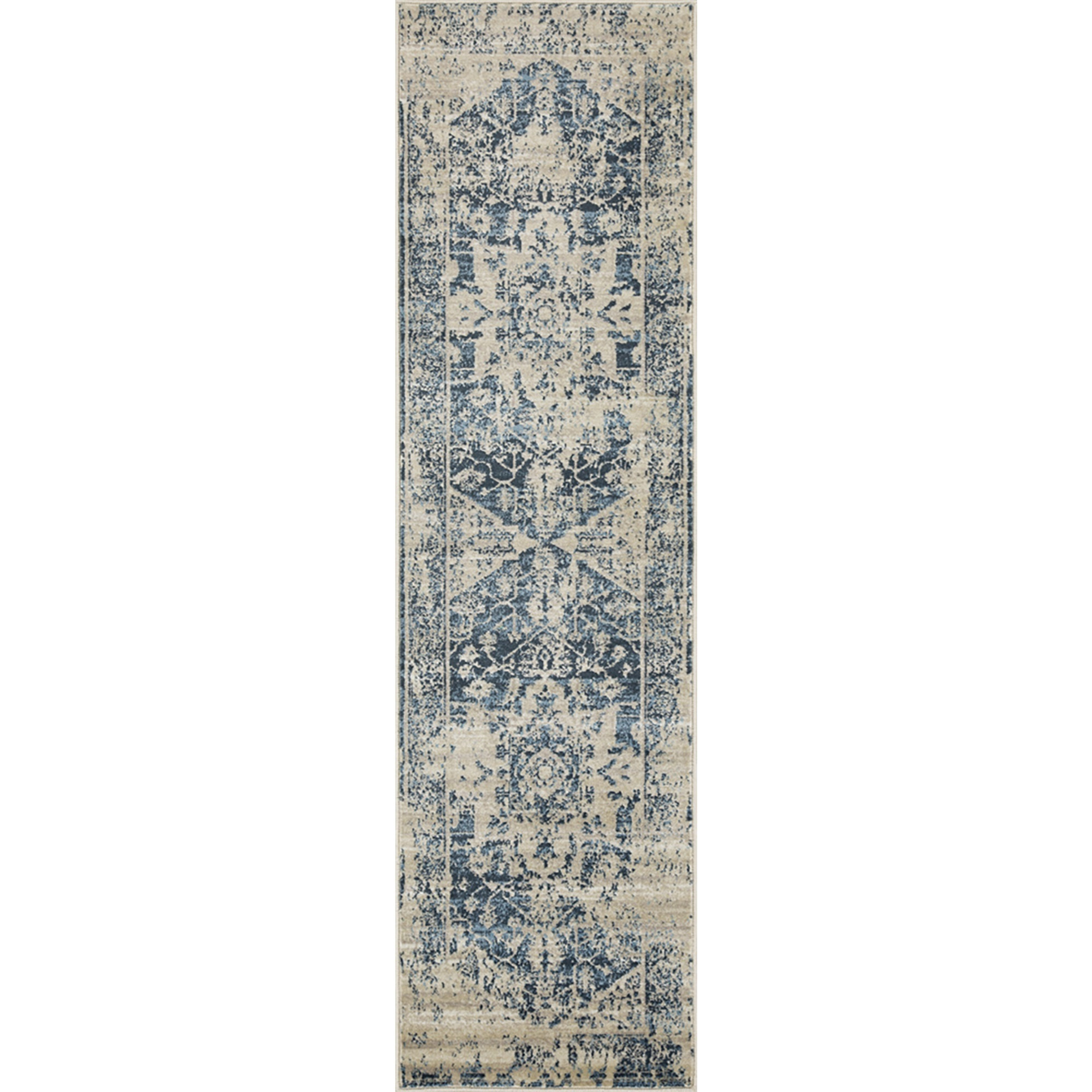 Heritage 9367 Ivory/Blue Elegance Area Rug, Size - 7'7" x10'10"