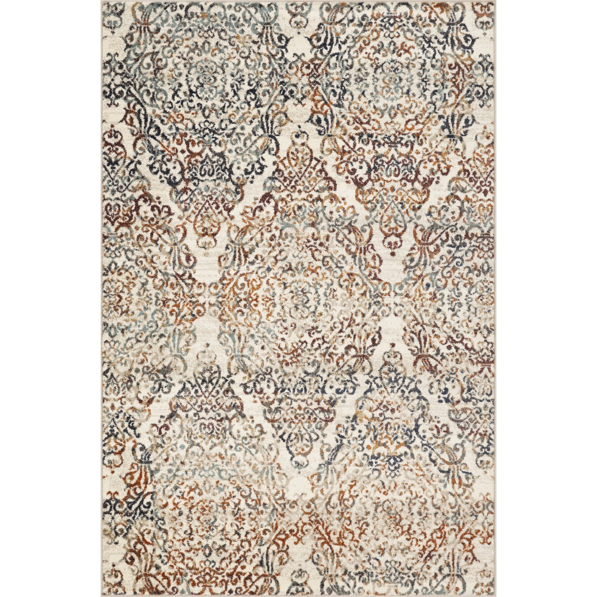 Heritage 9371 Ivory Timeless Area Rug, Size - 5'3" x 7'8"