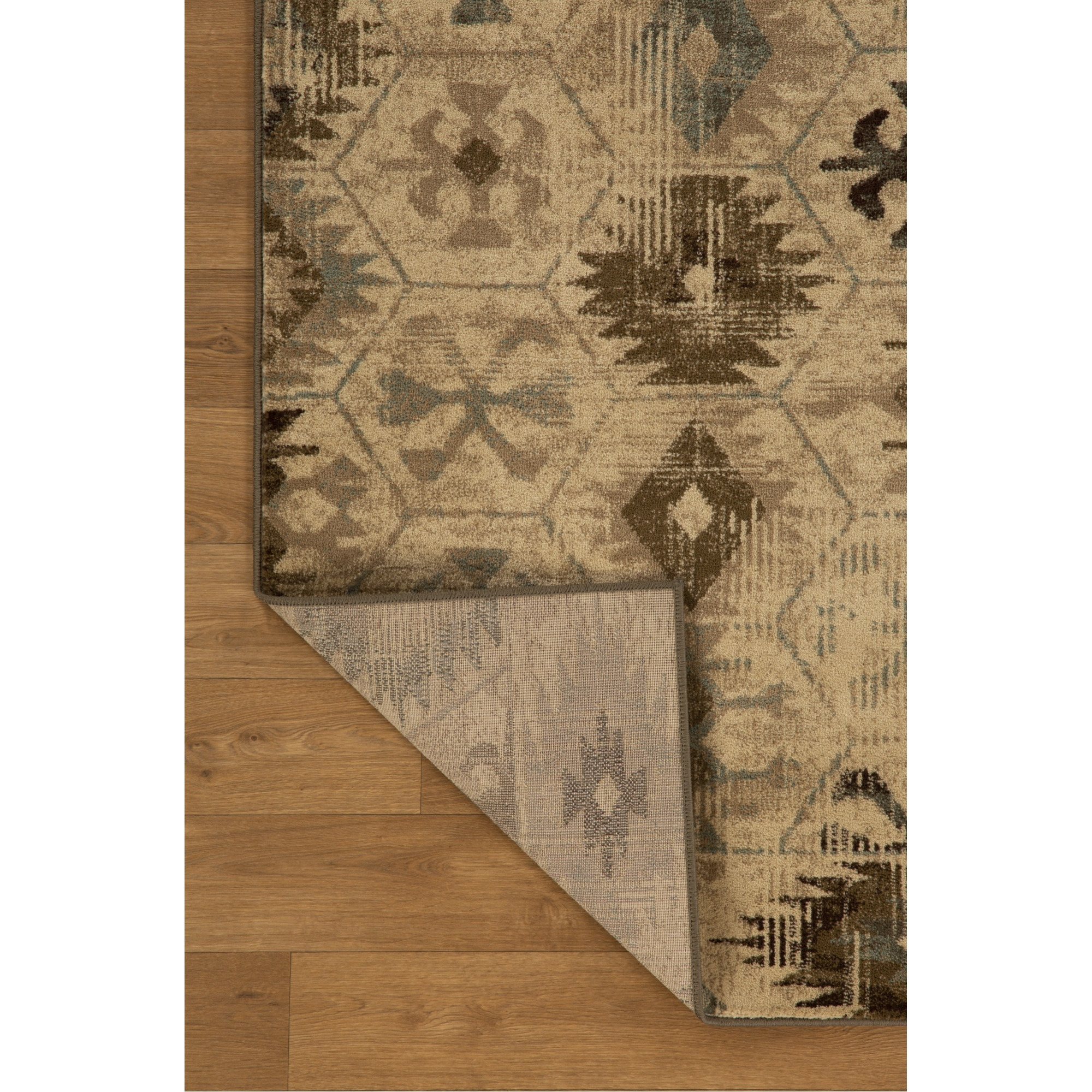 Heritage 9375 Ivory/Blue Southwest Area Rug, Size - 3'3" x 4'11"