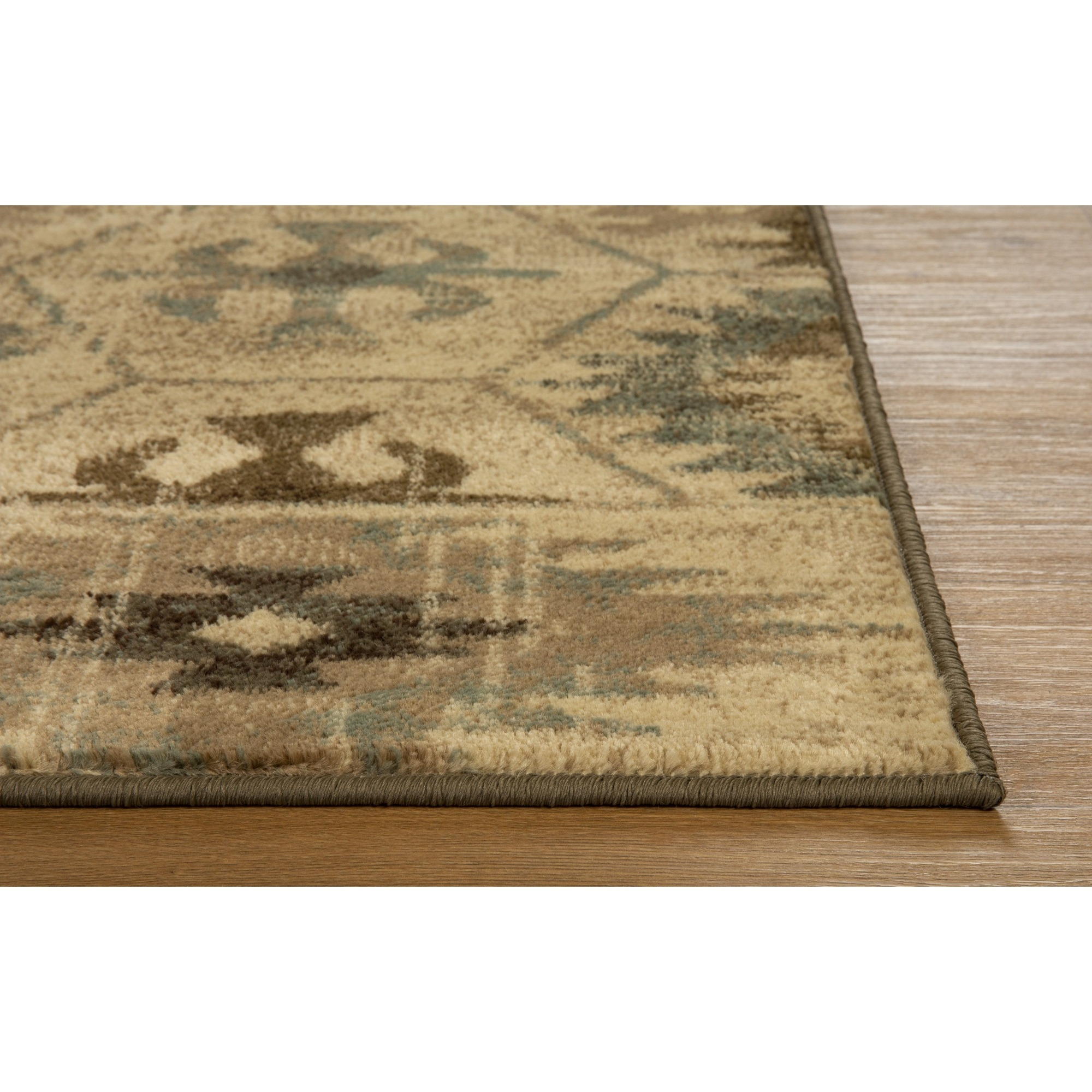 Heritage 9375 Ivory/Blue Southwest Area Rug, Size - 3'3" x 4'11"