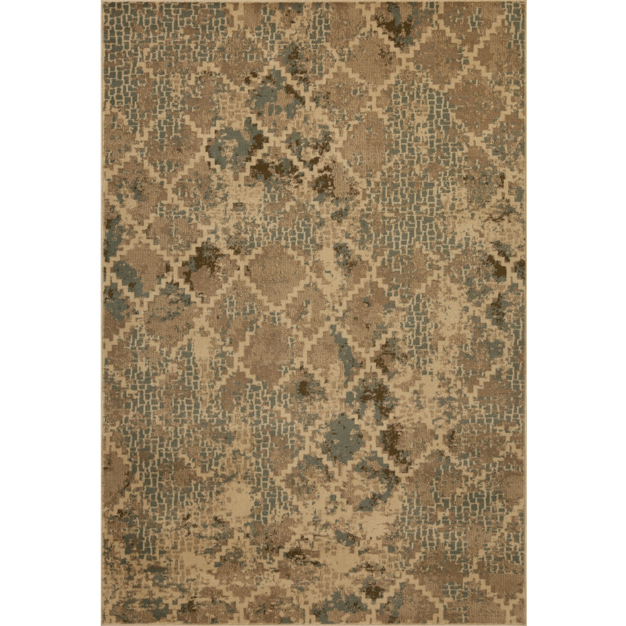 Heritage 9376 Ivory/Blue Trellis Area Rug, Size - 7'7" x 7'7&quotRO