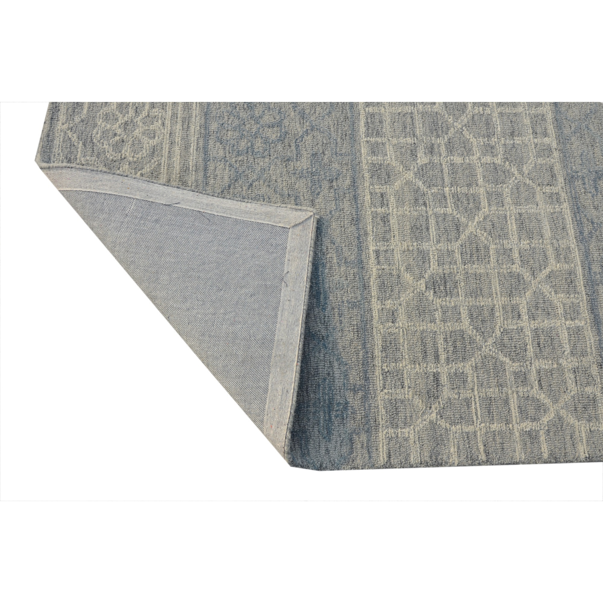 Hudson 2467 Blue/Grey Mosaic Area Rug, Size - 2'3" x 8' Runner