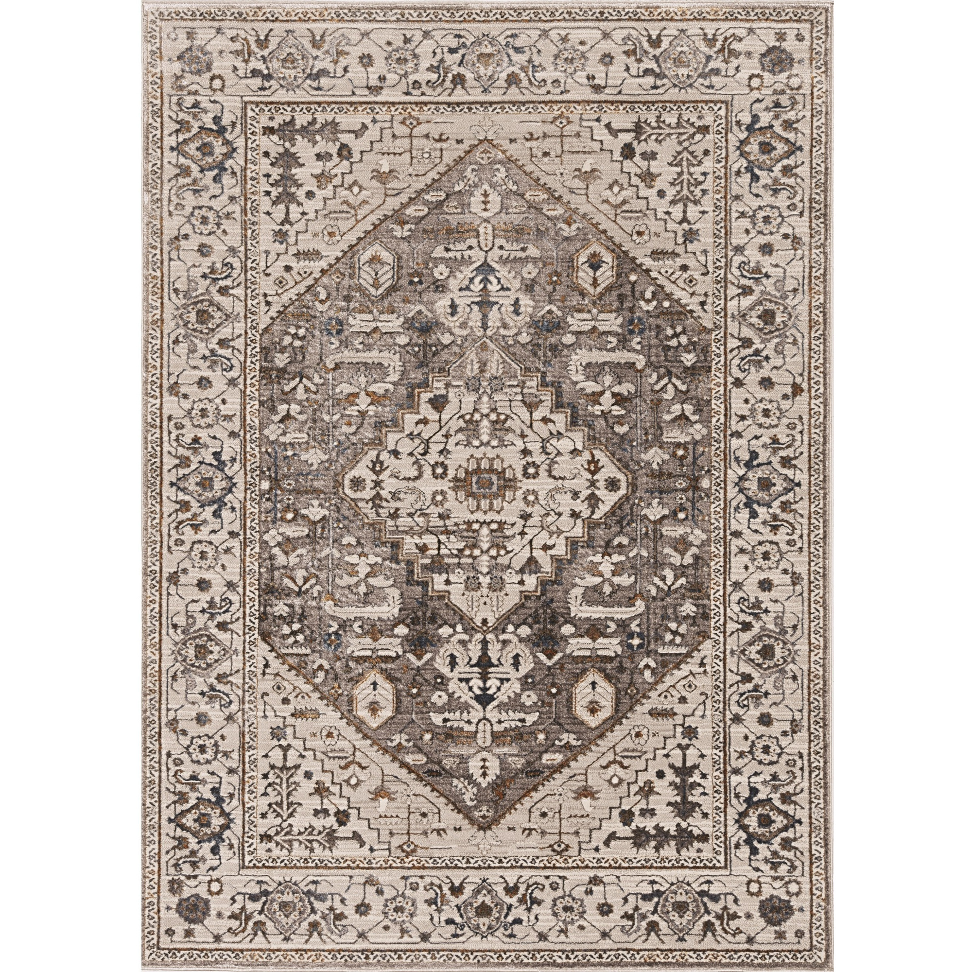 Inspire 7501 Grey Parisian Area Rug, Size - 7'10" x 10'10"