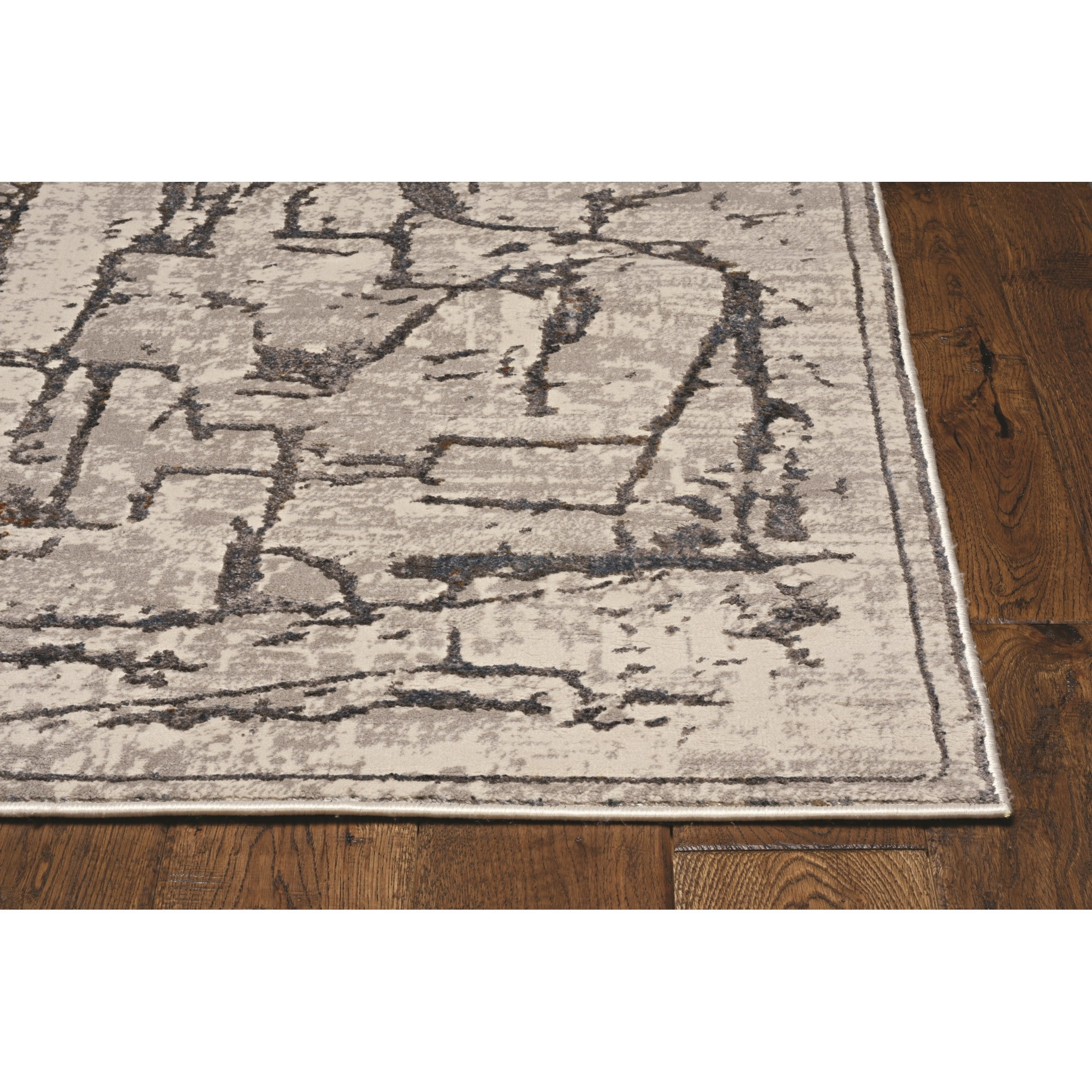 Inspire 7506 Grey Expressions Area Rug, Size - 2'2" x 6'11" Runner