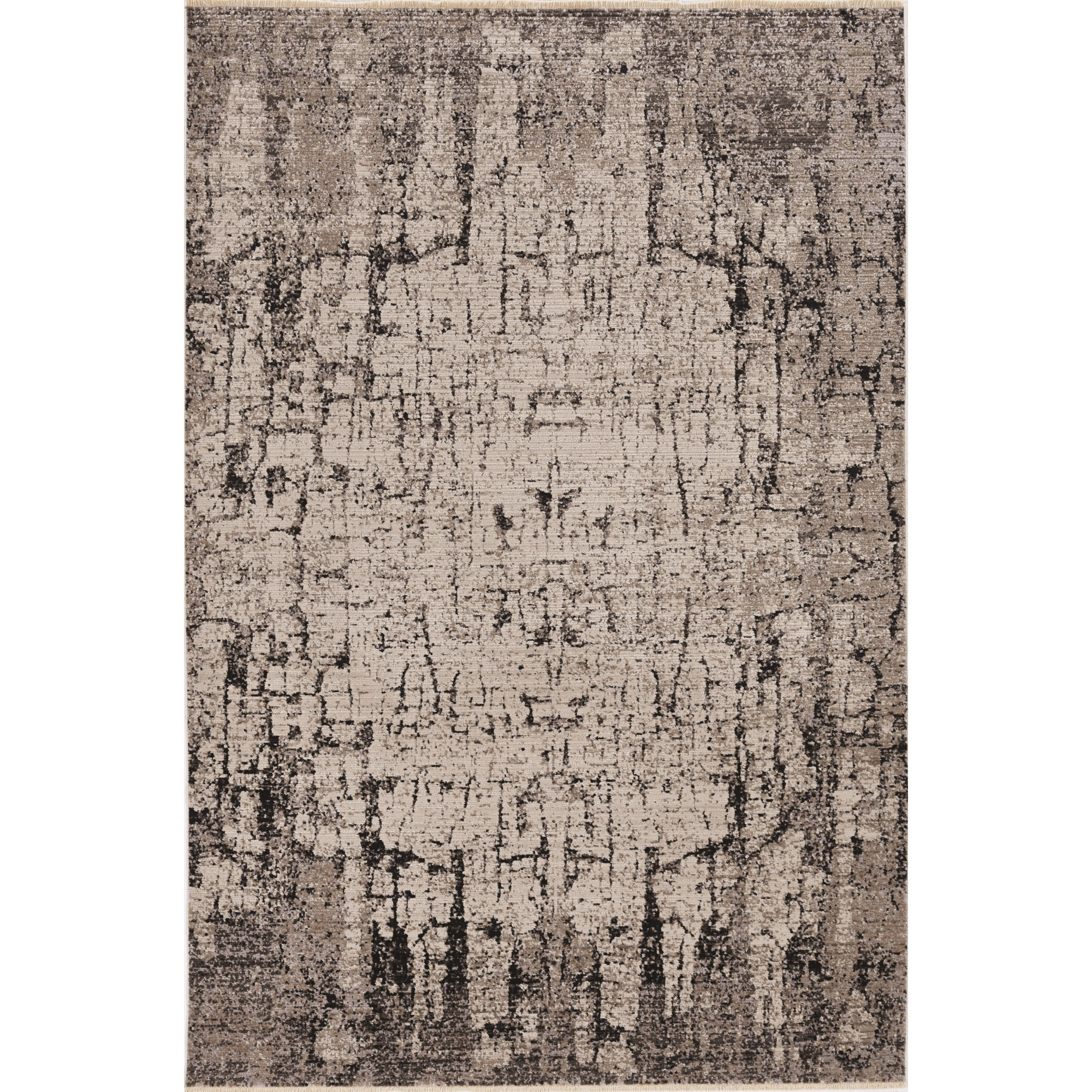 Karina 8253 Ivory/Grey Palette Area Rug, Size - 3'11" x 5'5"