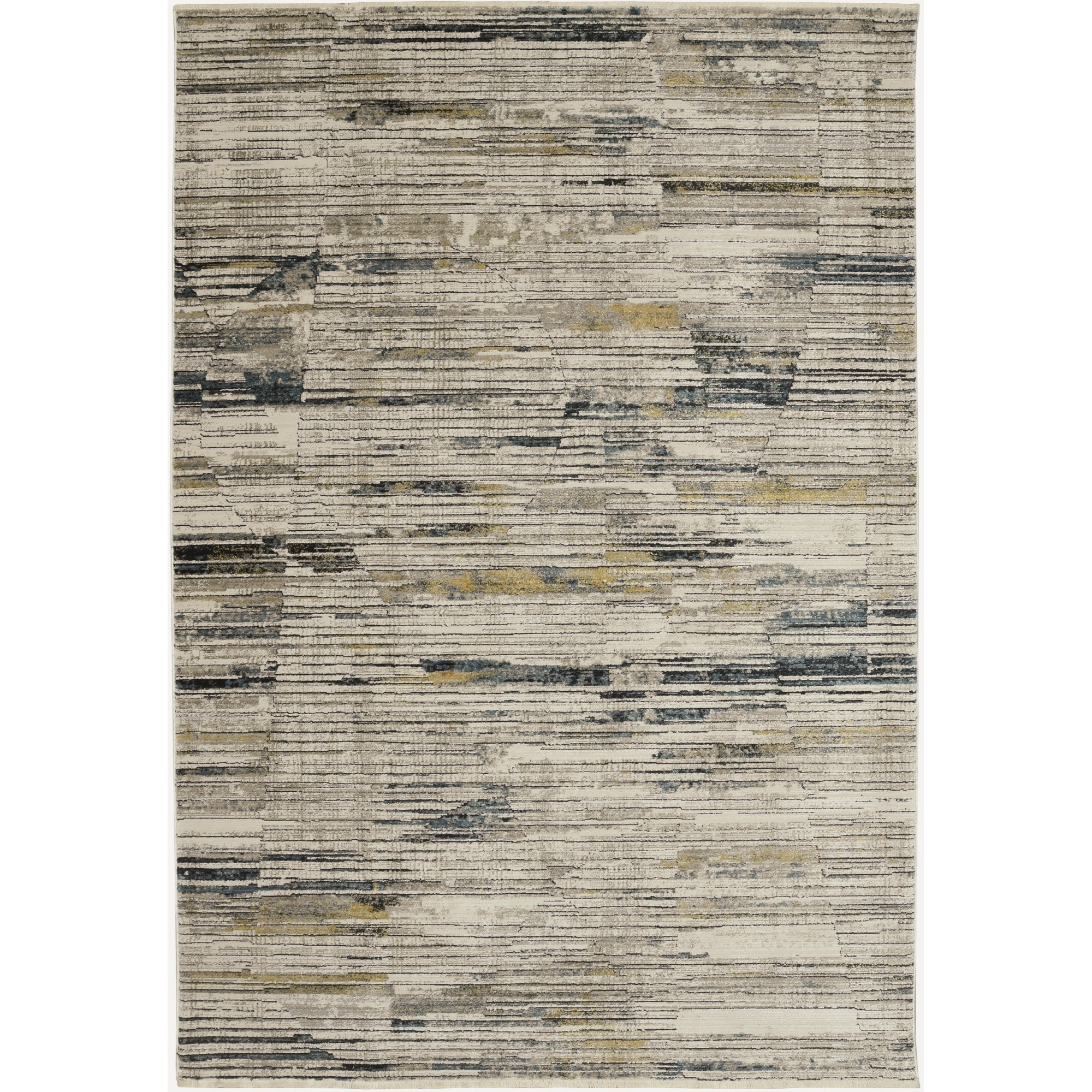 Karina 8261 Ivory/Blue Mirage Area Rug, Size - 5'3" x 7'7"