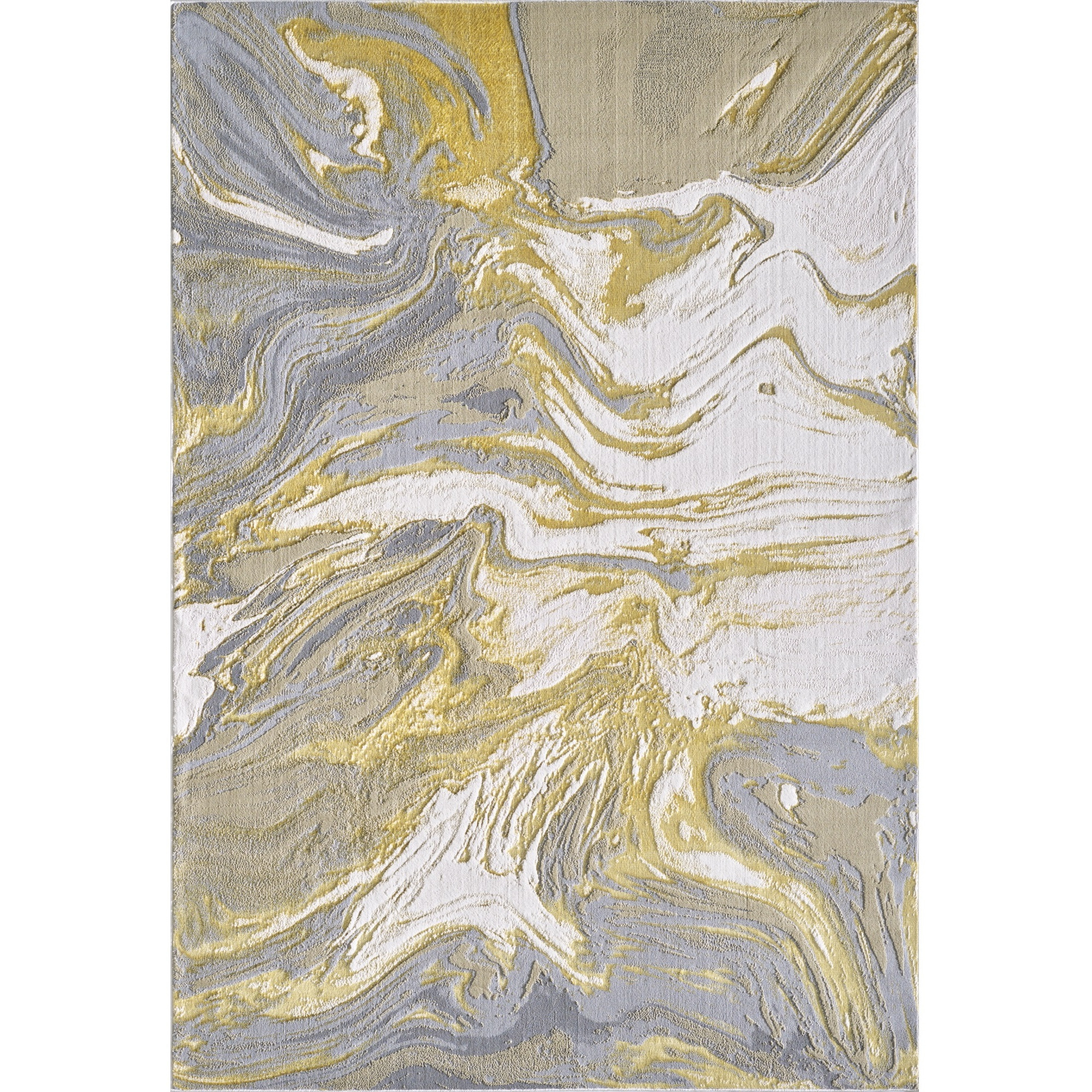 Luna 7149 Ivory/Blue Illusions Area Rug, Size - 6'7" x 9'6"