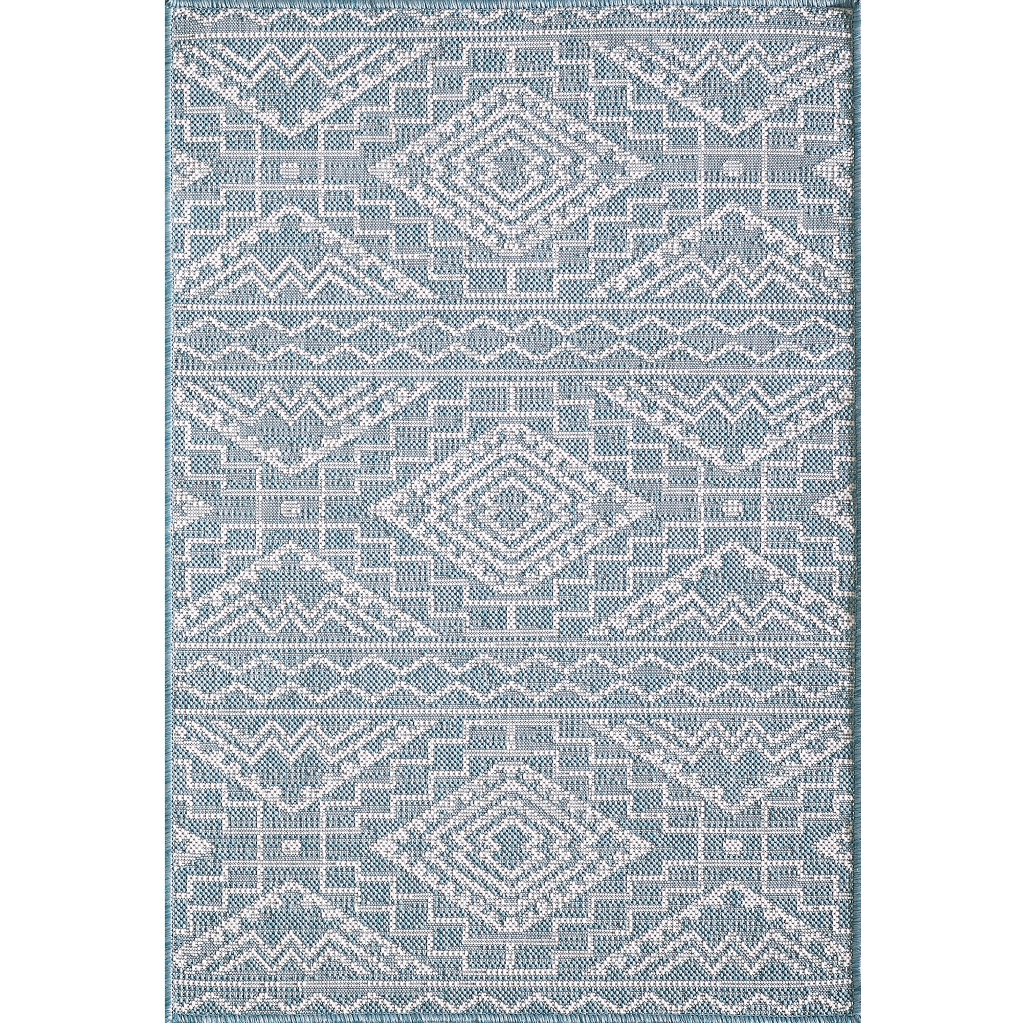 Provo 5779 Aqua Quinn Area Rug, Size - 7'10" Round