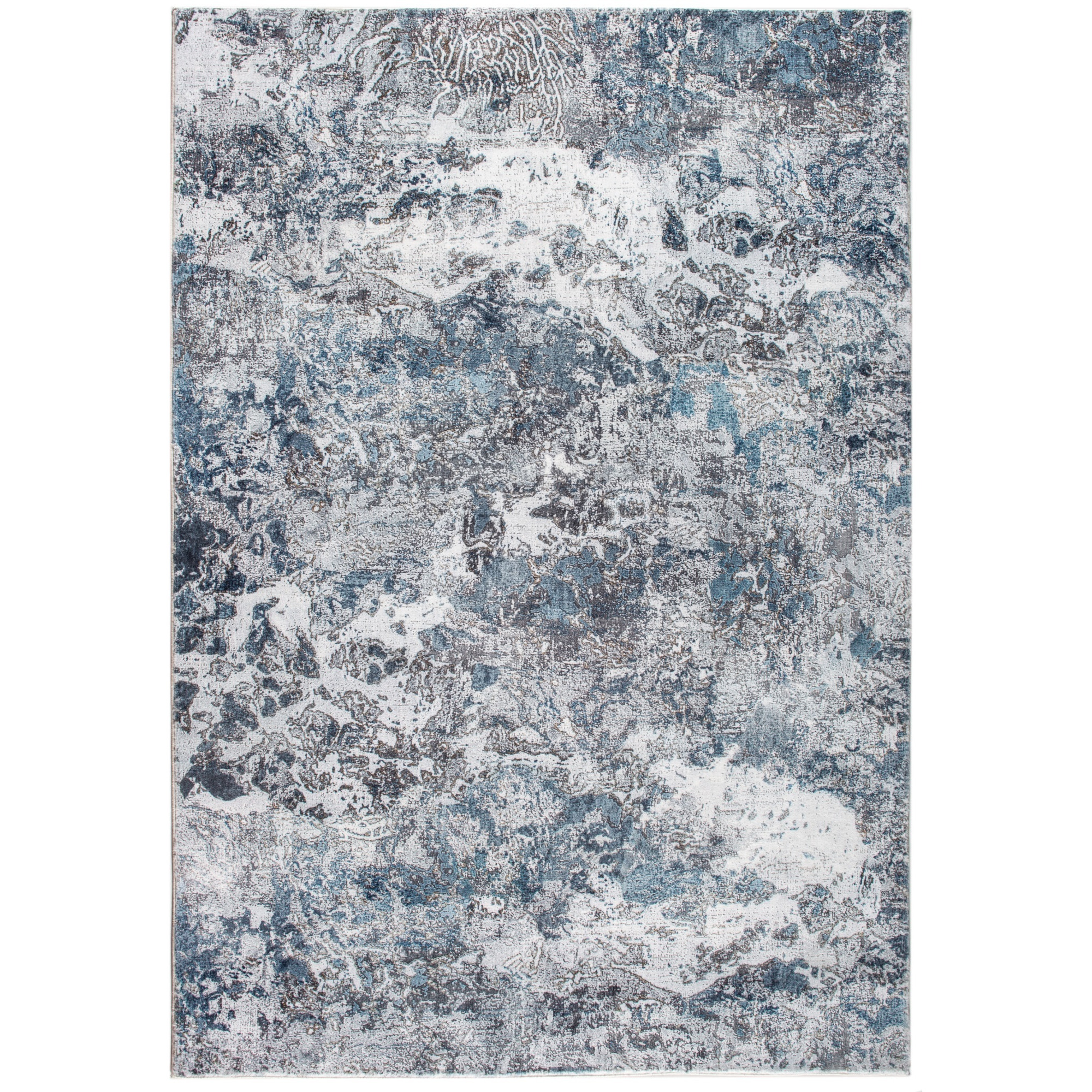 Roxy 2804 Grey/Blue Galaxy Area Rug, Size - 6' x 9'