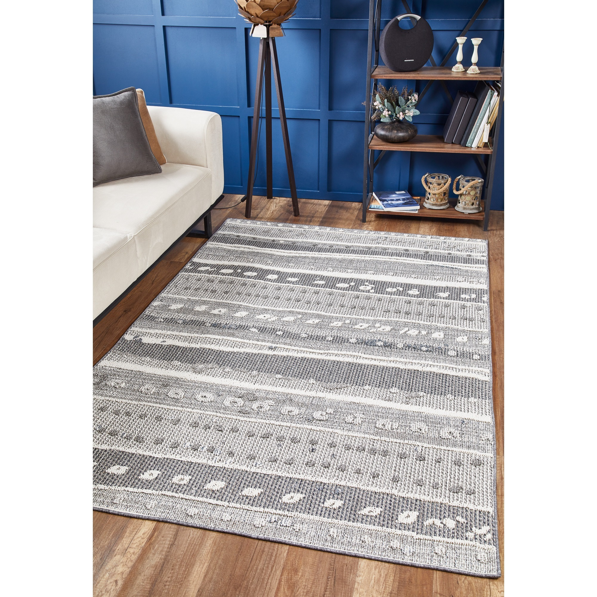 Terrace 6761 Grey Terrain Area Rug, Size - 2'7" x 7'9" Runner