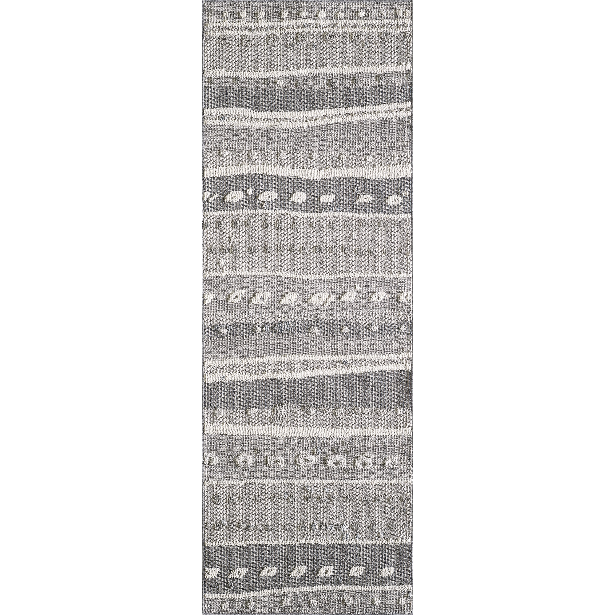 Terrace 6761 Grey Terrain Area Rug, Size - 2'7" x 7'9" Runner