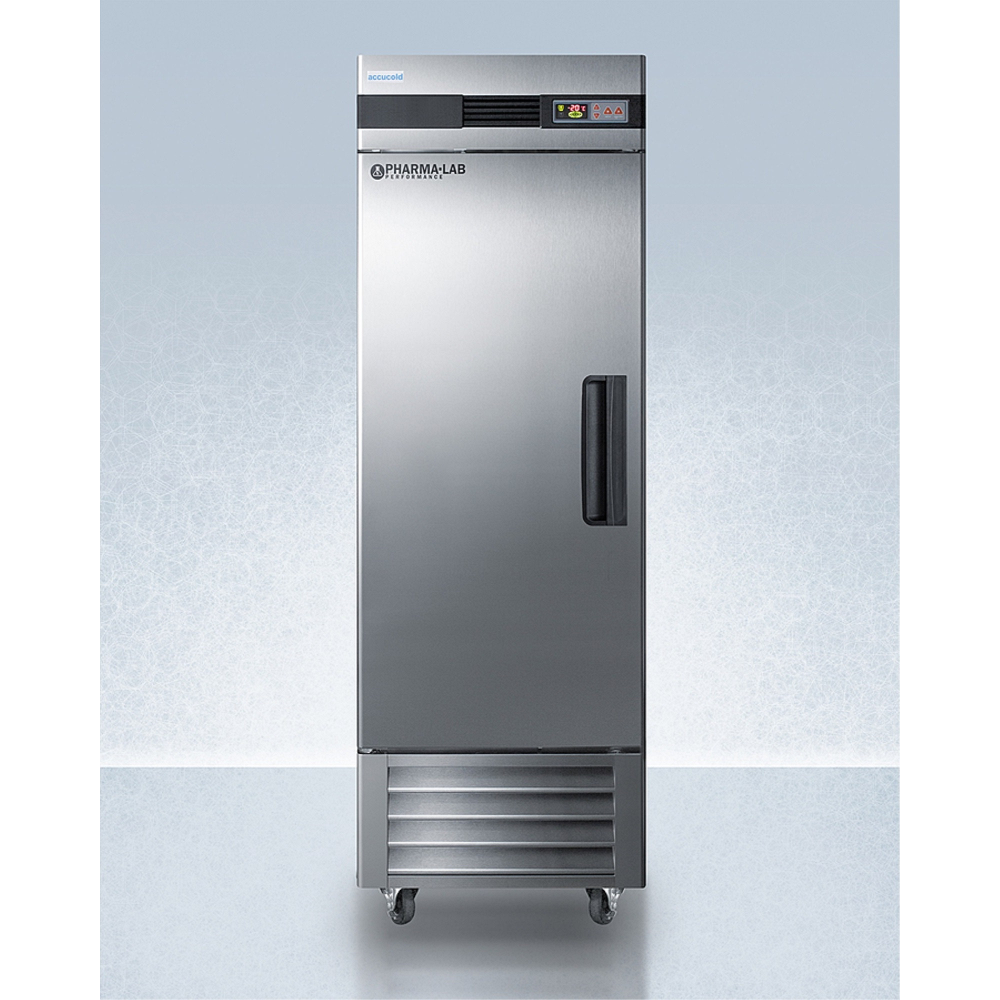Pharma-Lab frost-free 23 cu.ft. all-freezer in stainless steel, left hand door swing