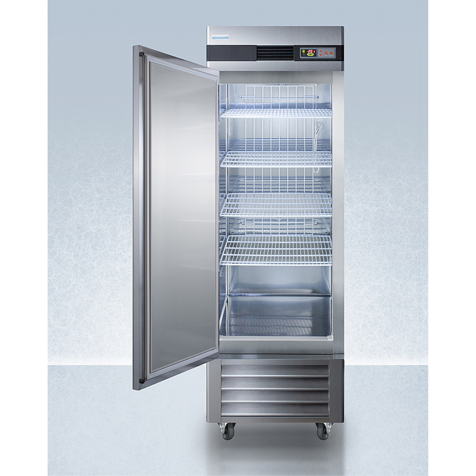 Pharma-Lab frost-free 23 cu.ft. all-freezer in stainless steel, left hand door swing