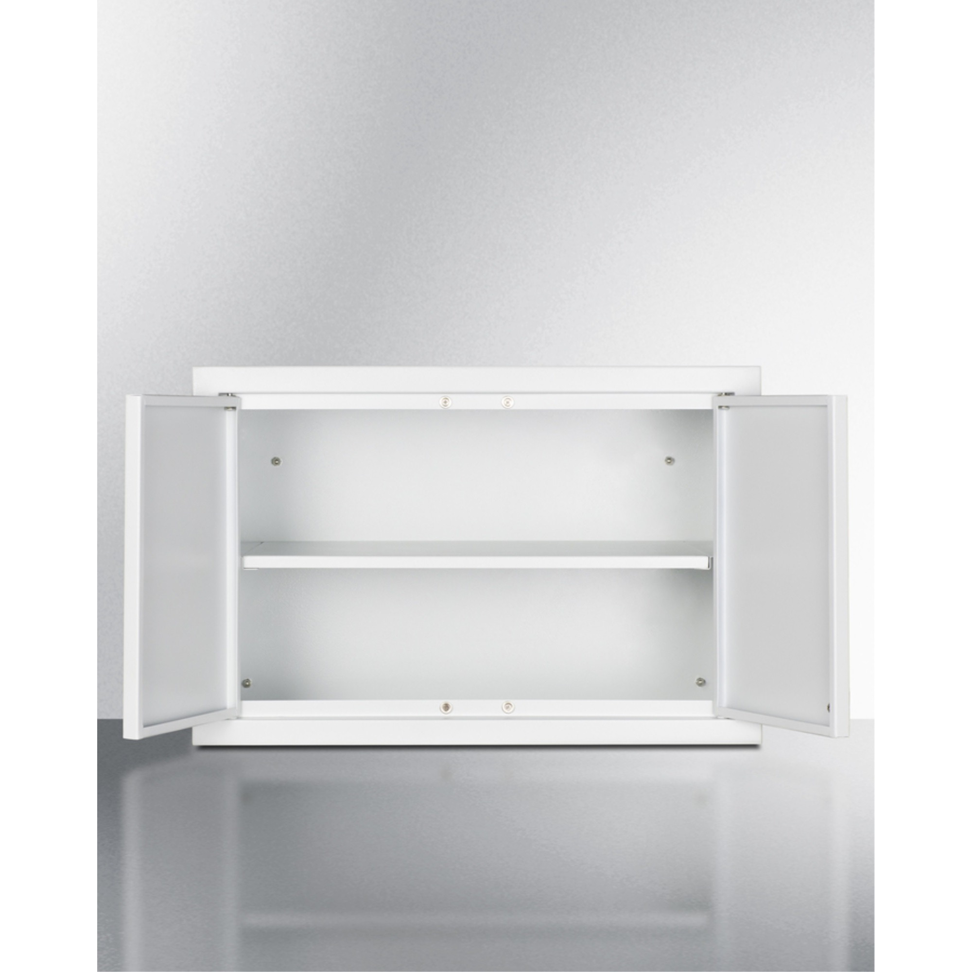 12" H x 18" W 2-door wall cabinet in white