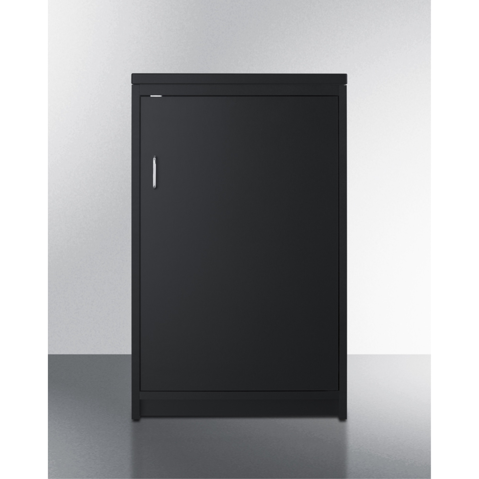 Trash cabinet with two bins included, ships fully assembled