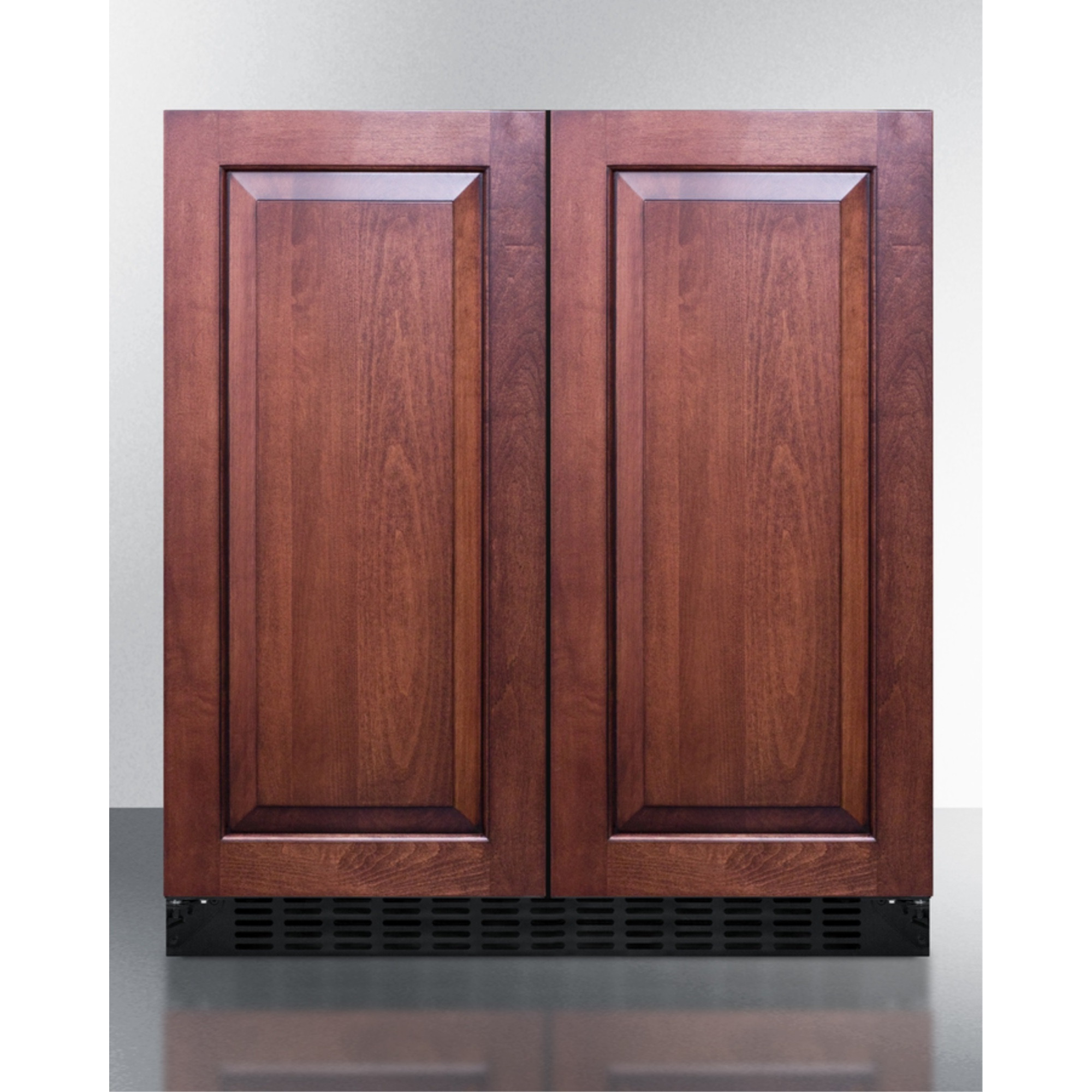 30" wide undercounter frost-free side-by-side refrigerator-freezer with panel-ready doors