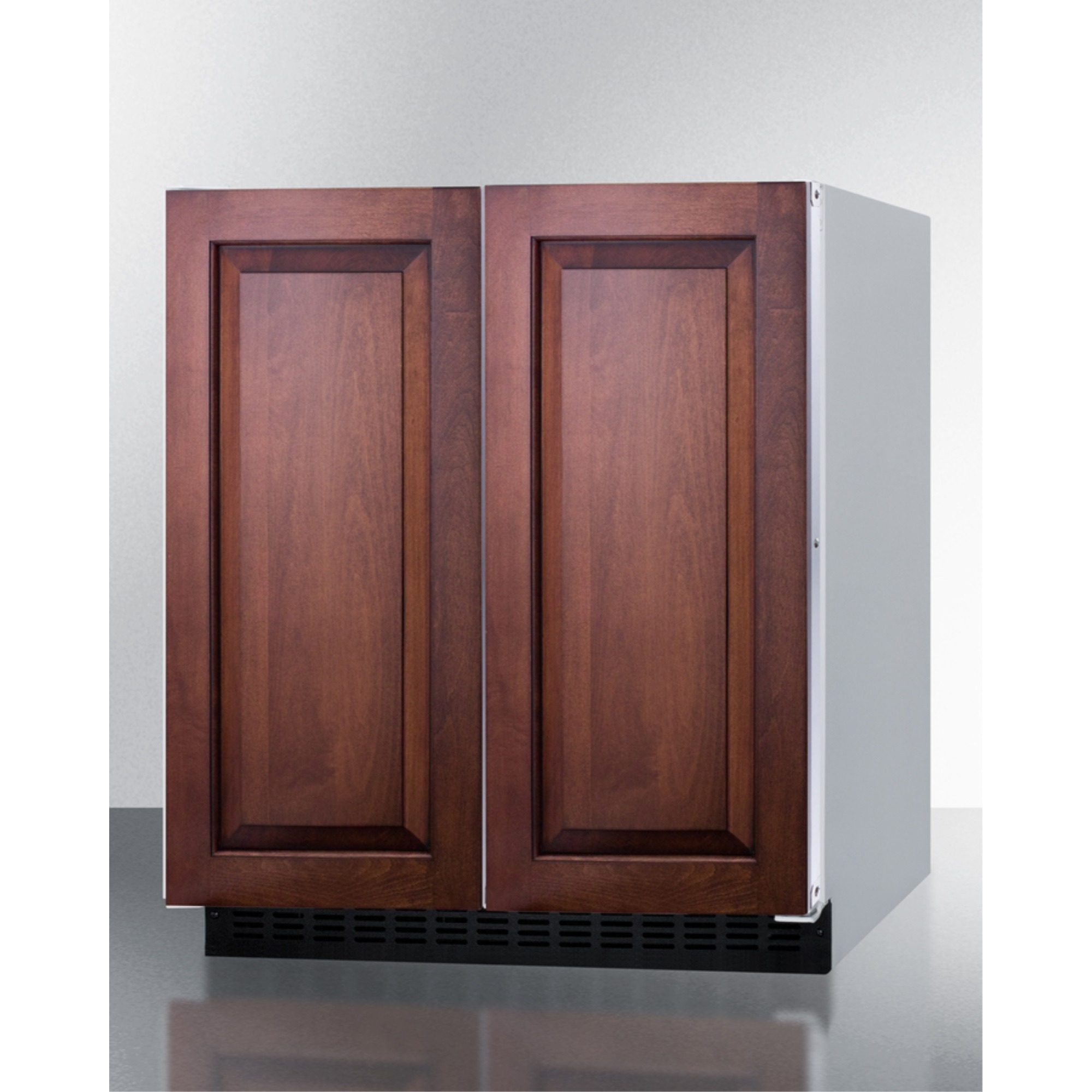 30" wide undercounter frost-free side-by-side refrigerator-freezer with panel-ready doors