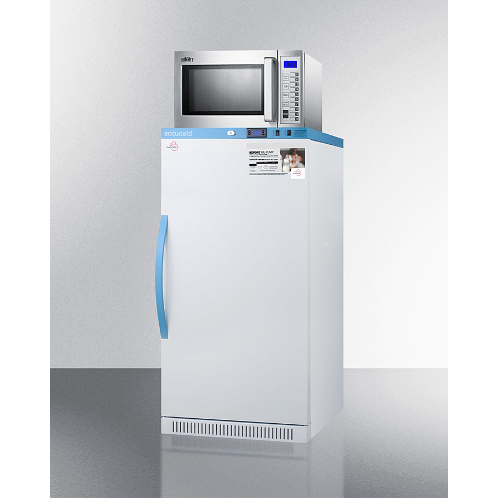 8 cu.ft. MOMCUBE breast milk refrigerator with commercial microwave