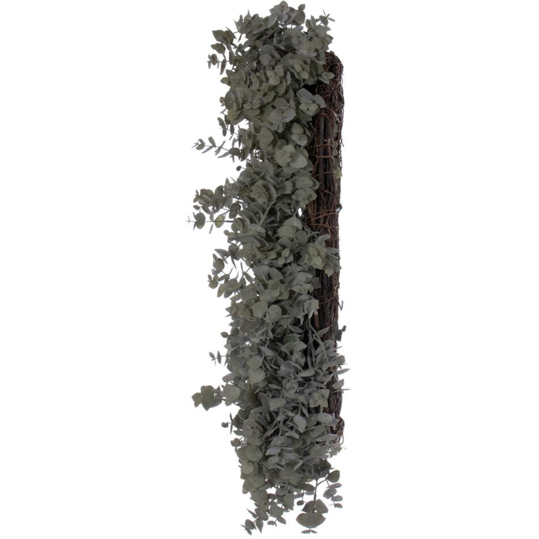 30" Artificial Grn Gry Eucalyptus Wreath