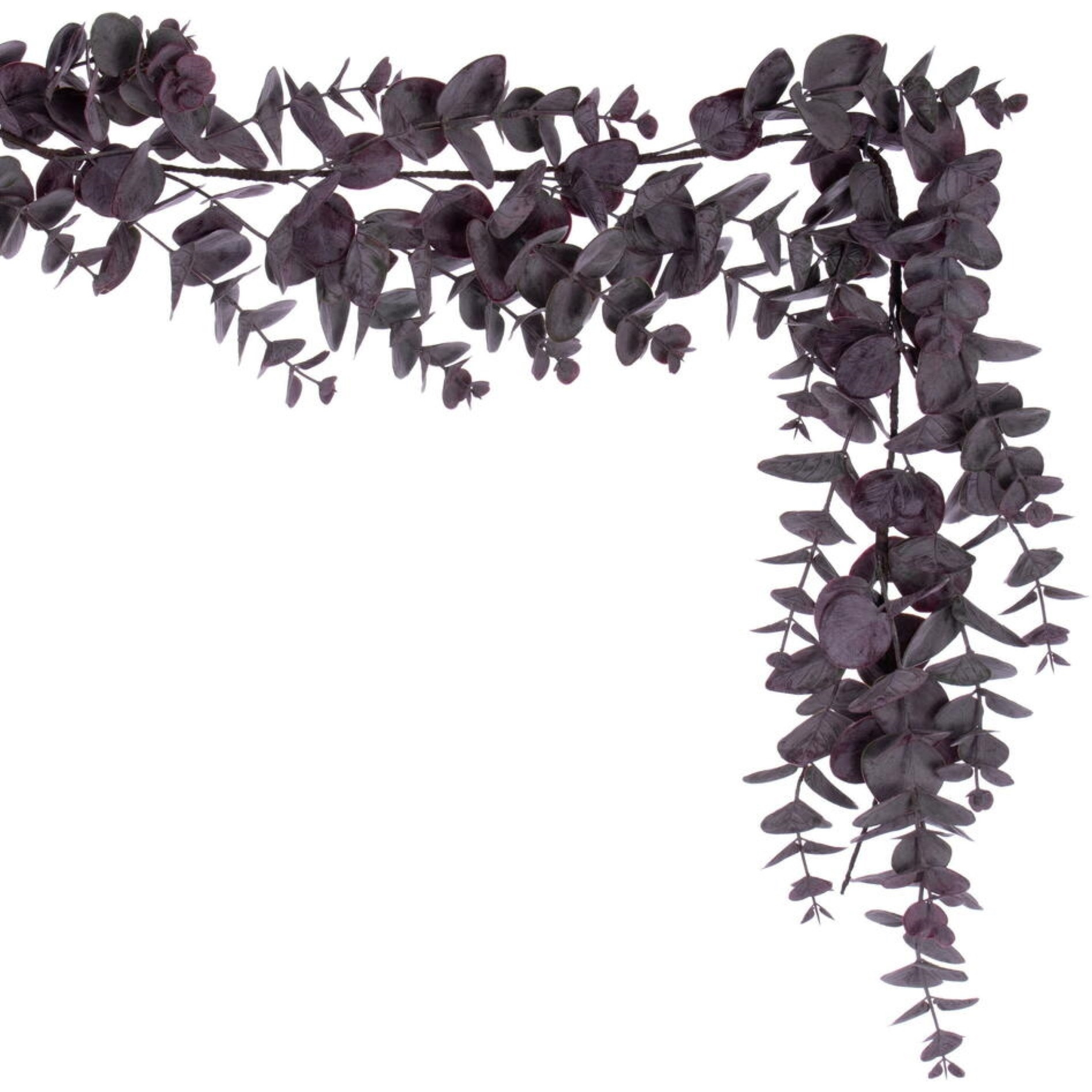 6' Burgundy Spiral Eucalyptus Garland