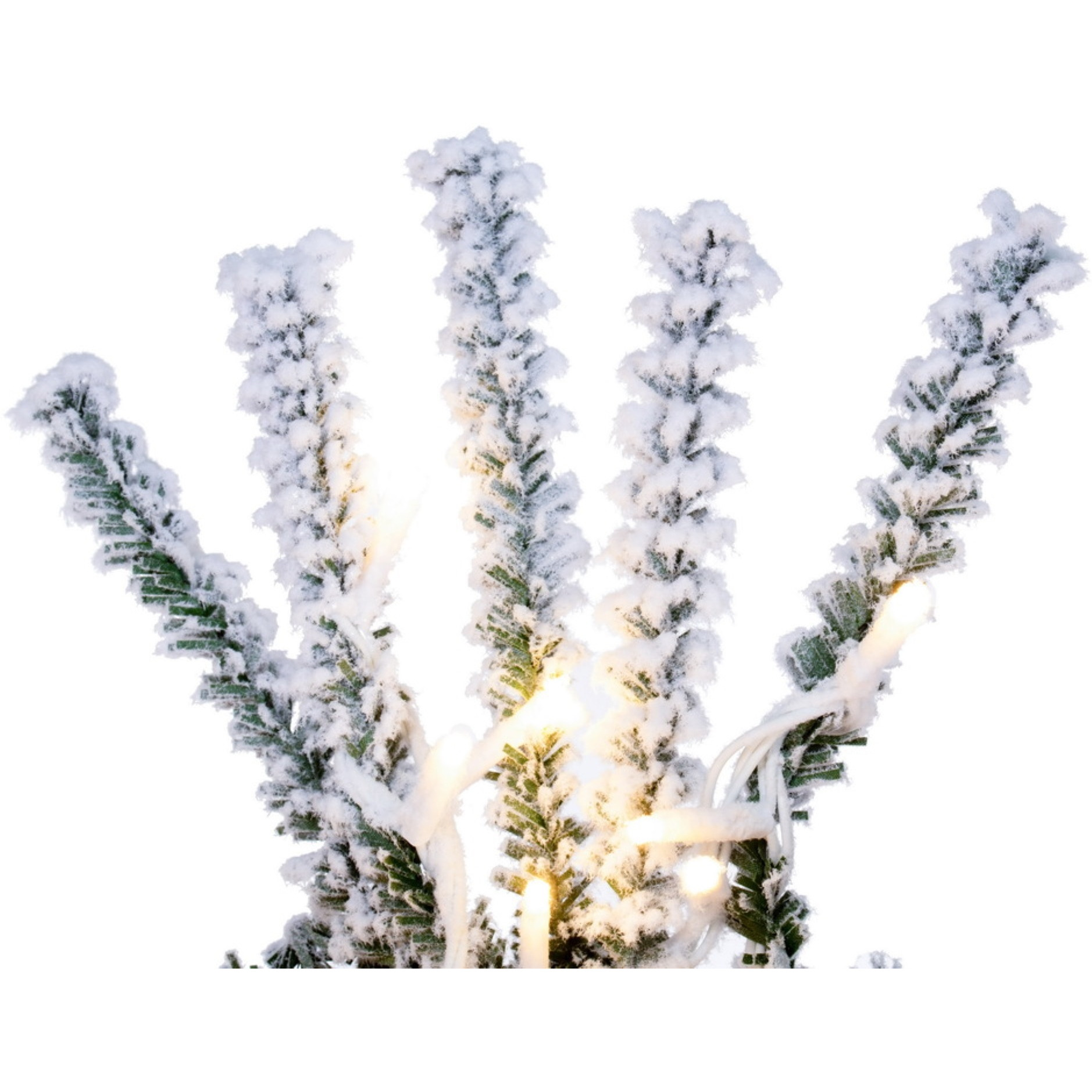 30" Flocked Pistol Pine Wreath 3mm 200WW