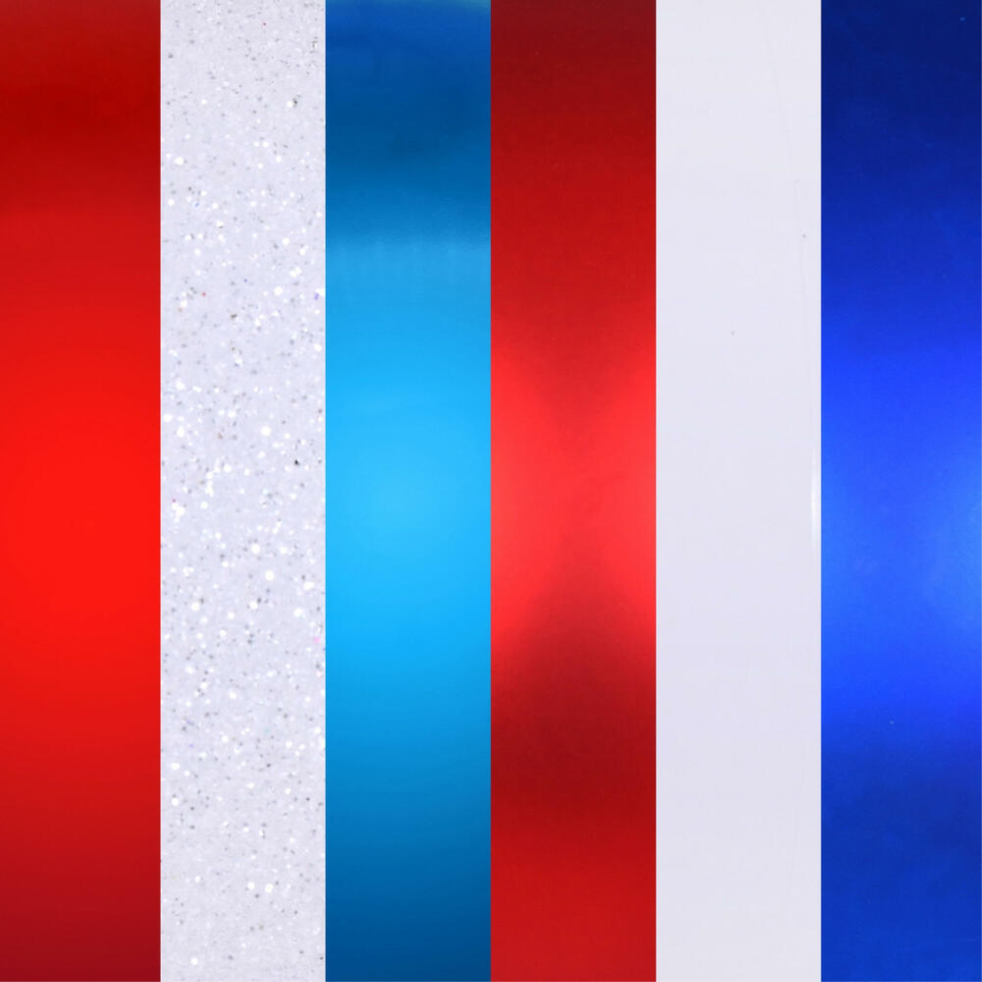 3" Red White Blue Ornament Asst 24/box