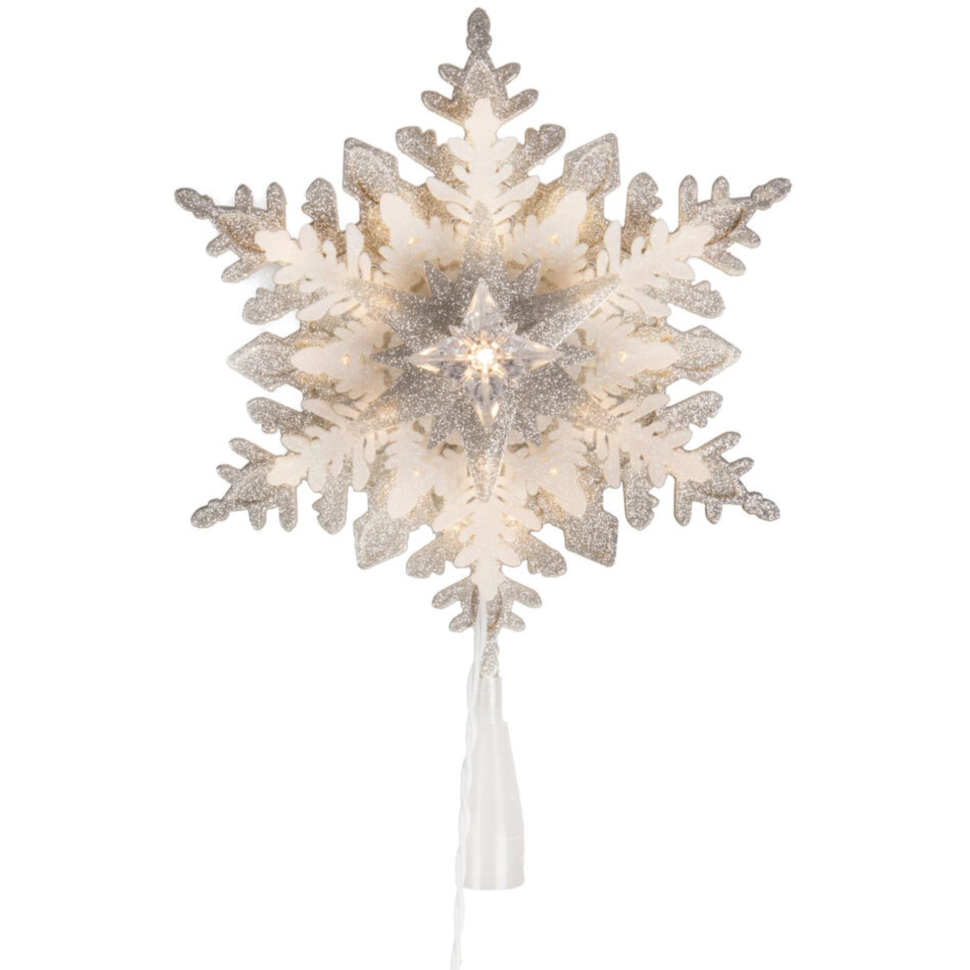 11.5" Motion LED Snowflake Tree Top