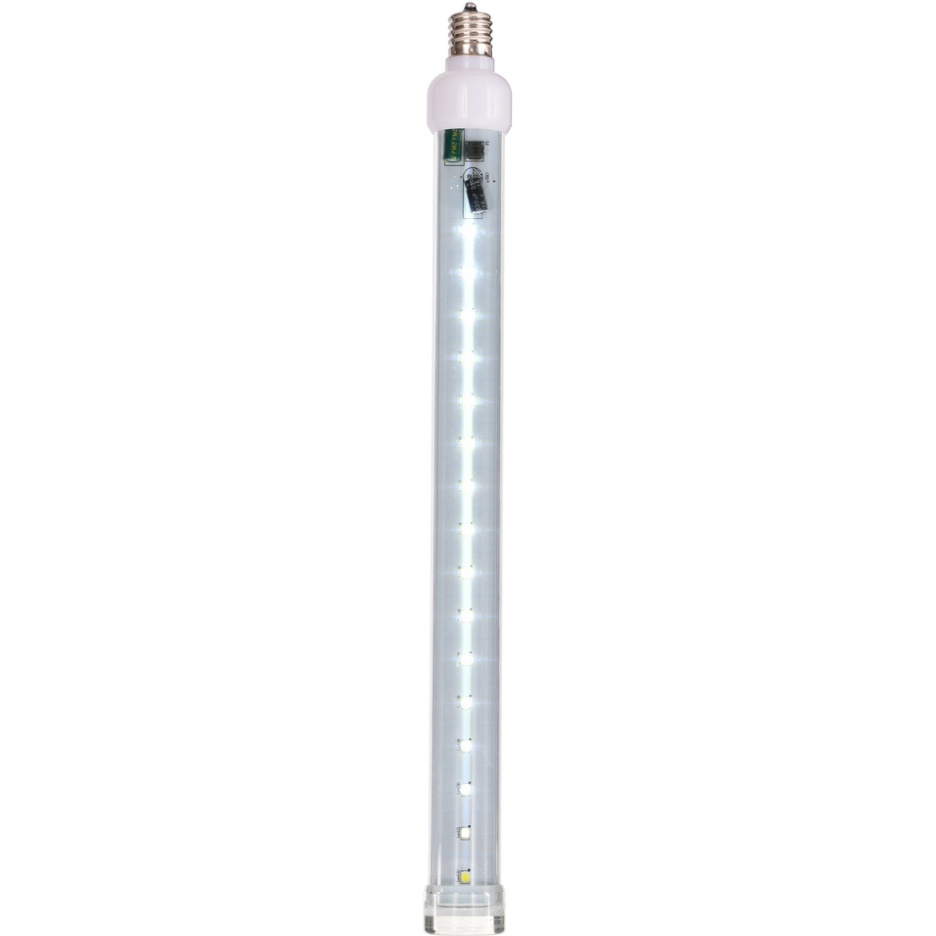 12" Pure White C9 LED SnowFall Tube 5Pk