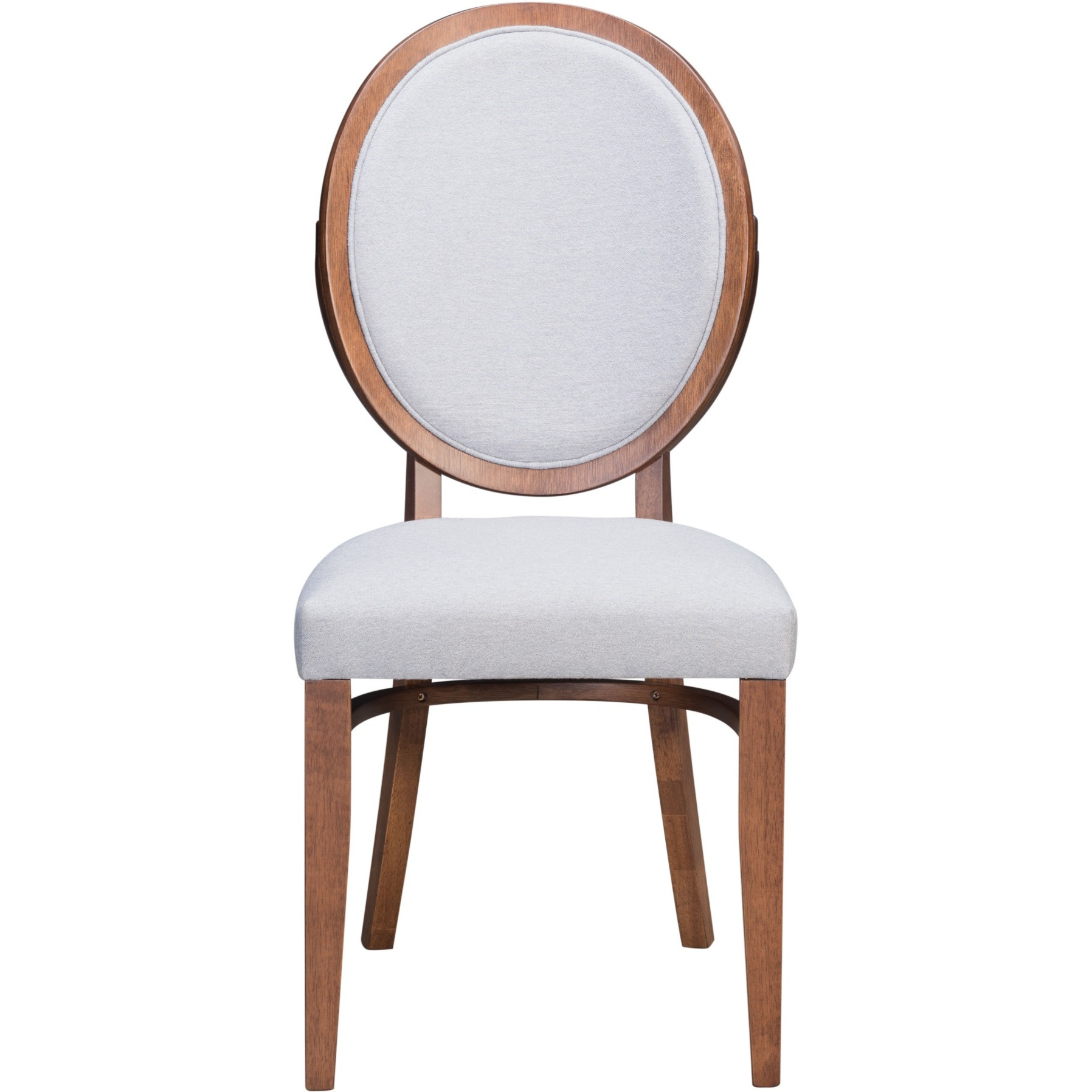 Regents Dining Chair (Set of 2) Walnut and Light Gray