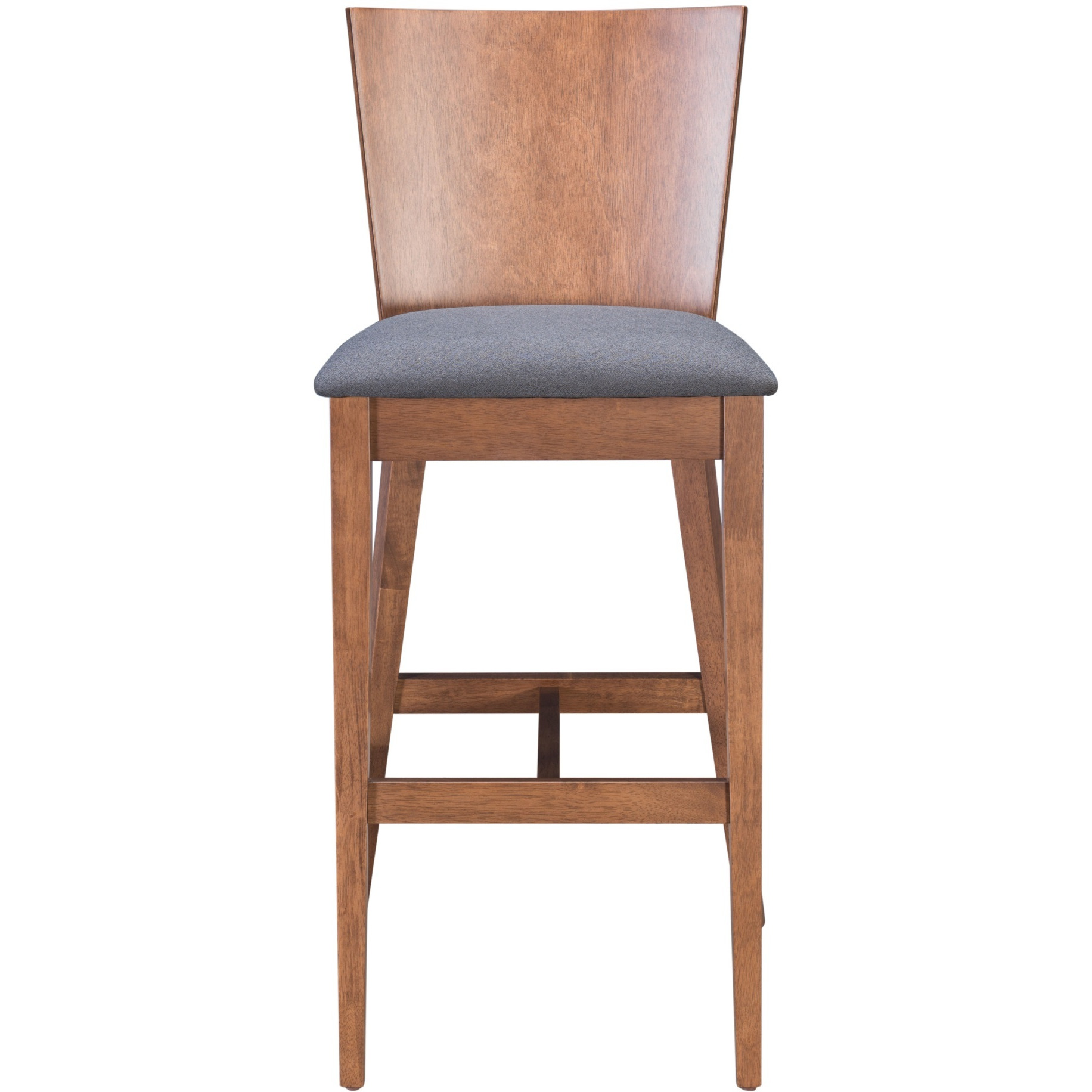 Ambrose Barstool (Set of 2) Walnut and Gray