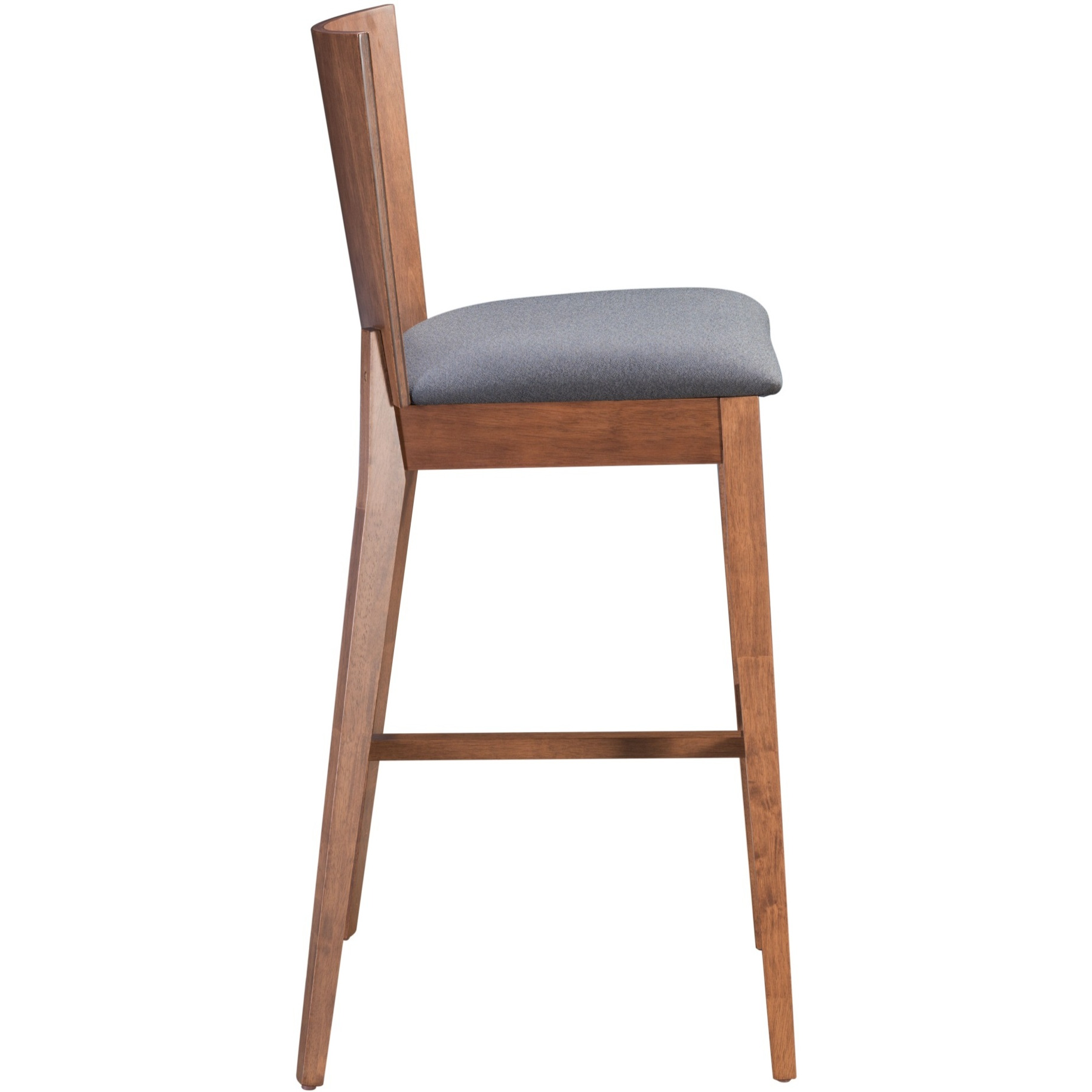 Ambrose Barstool (Set of 2) Walnut and Gray