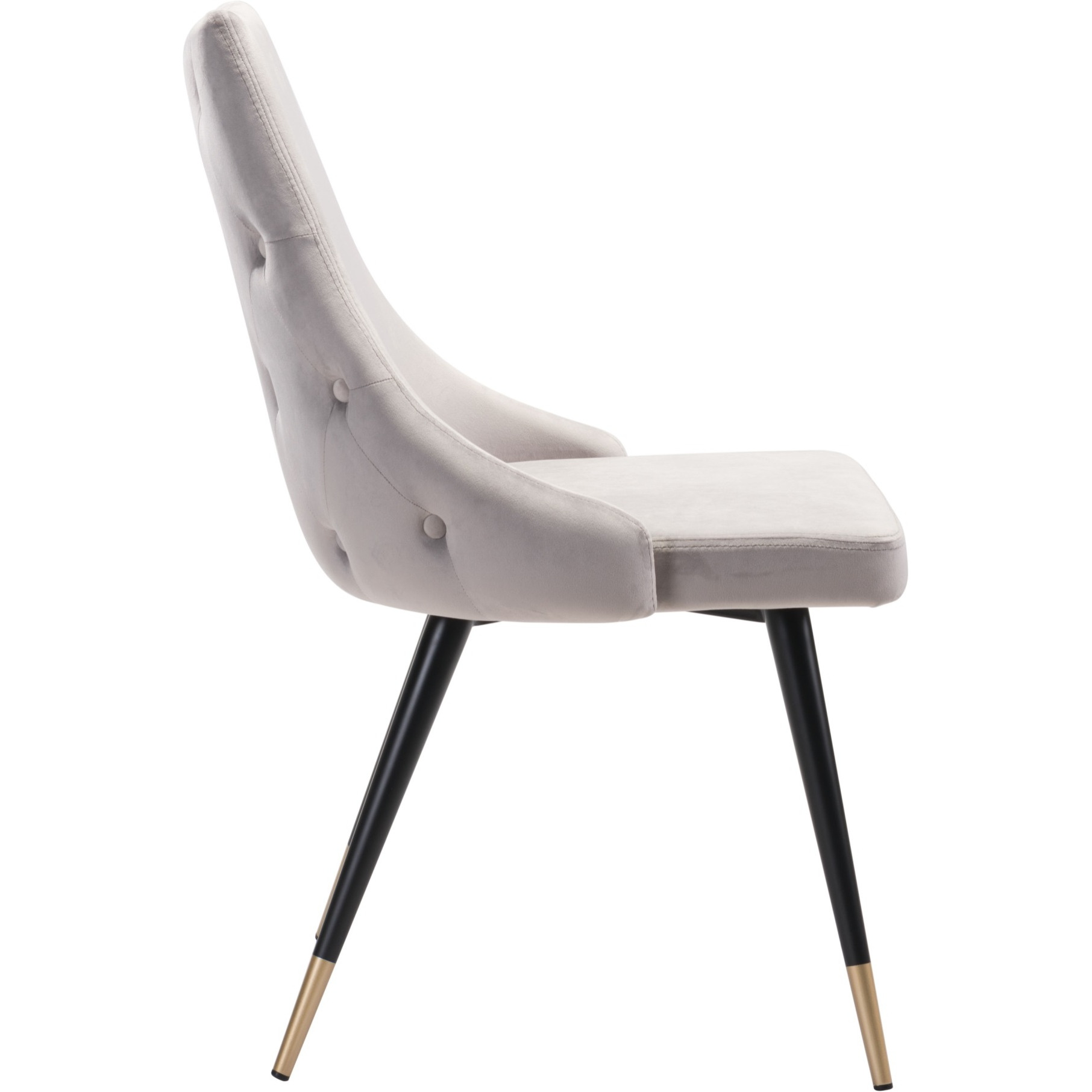 Piccolo Dining Chair (Set of 2) Gray