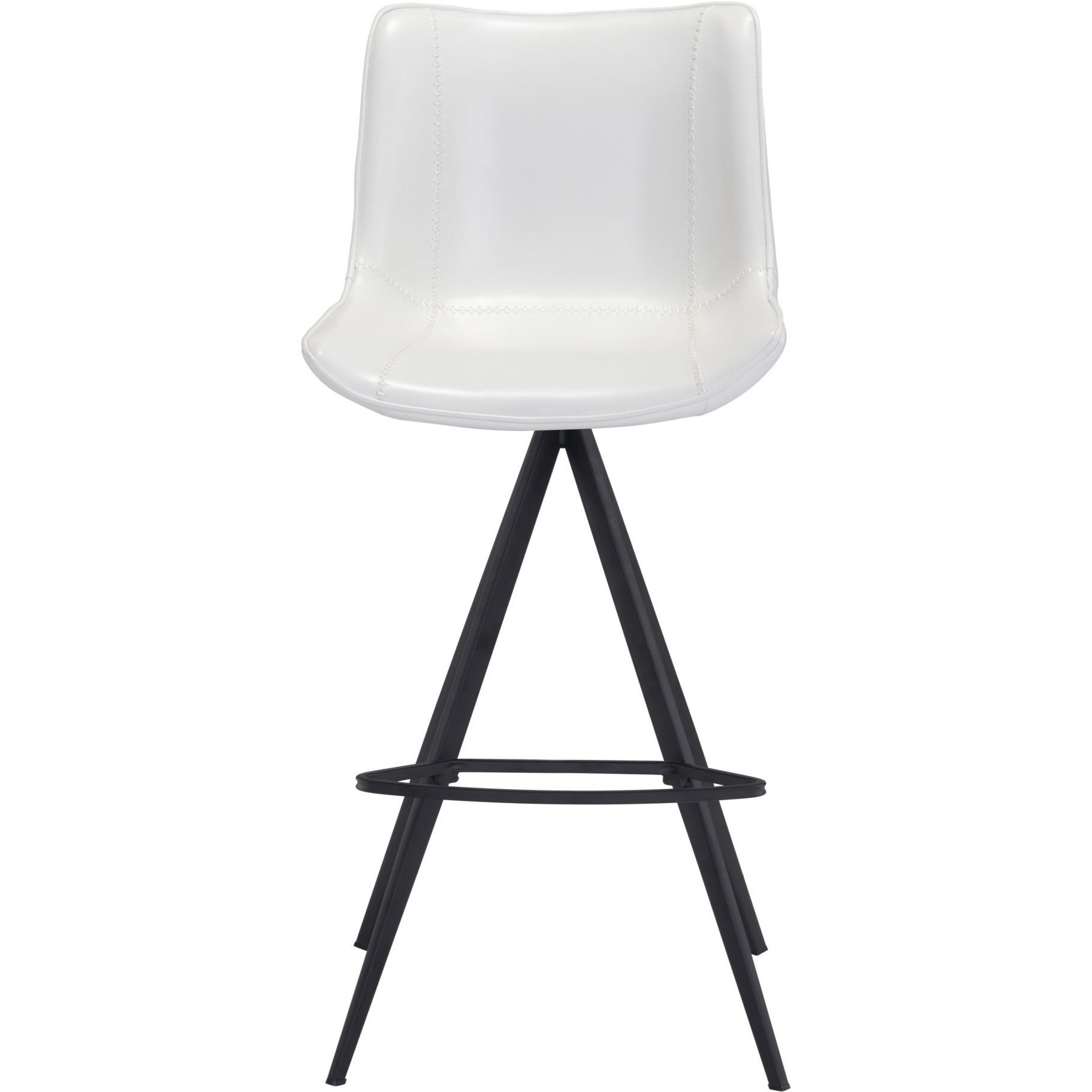 Aki Barstool (Set of 2) White and Black