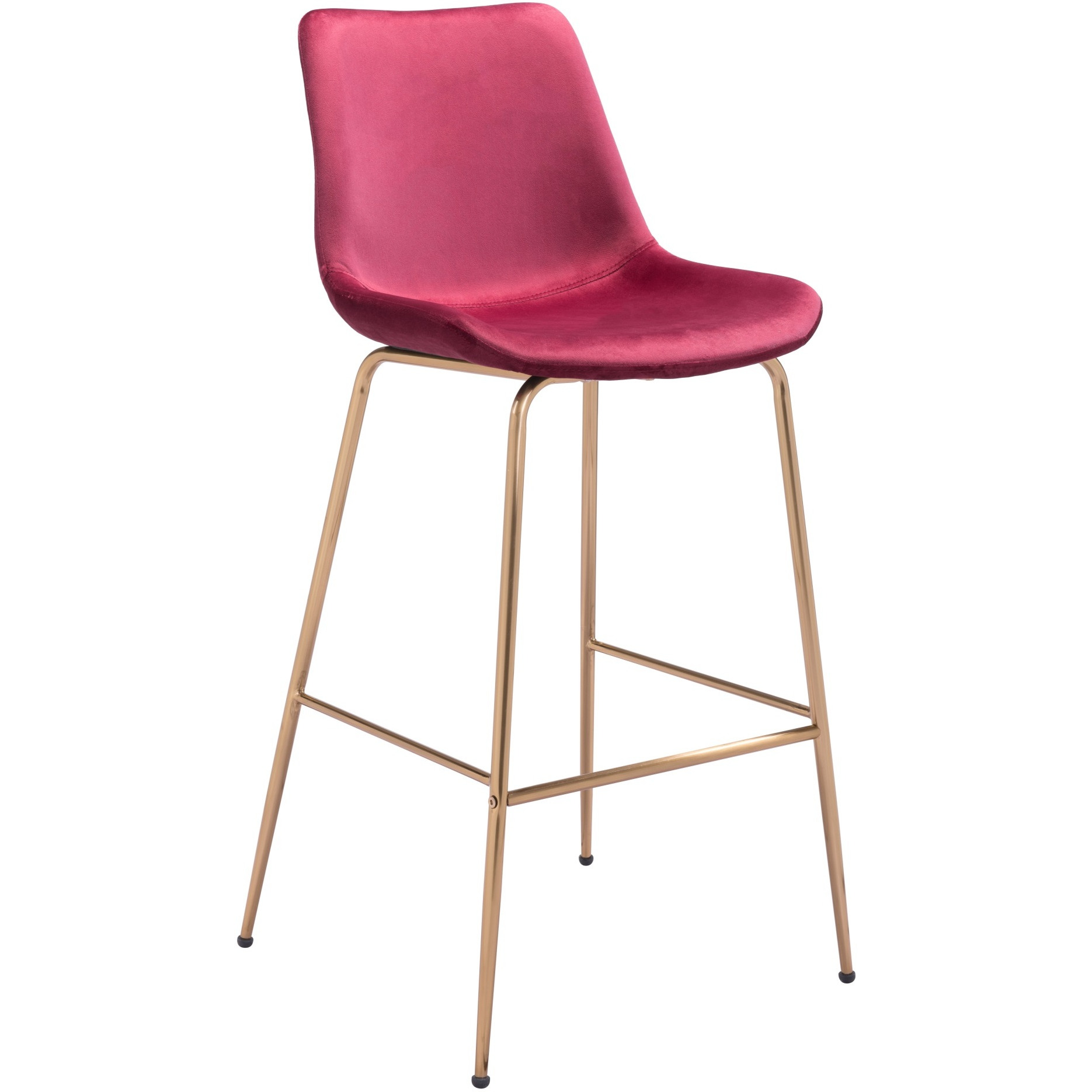Tony Barstool Red and Gold
