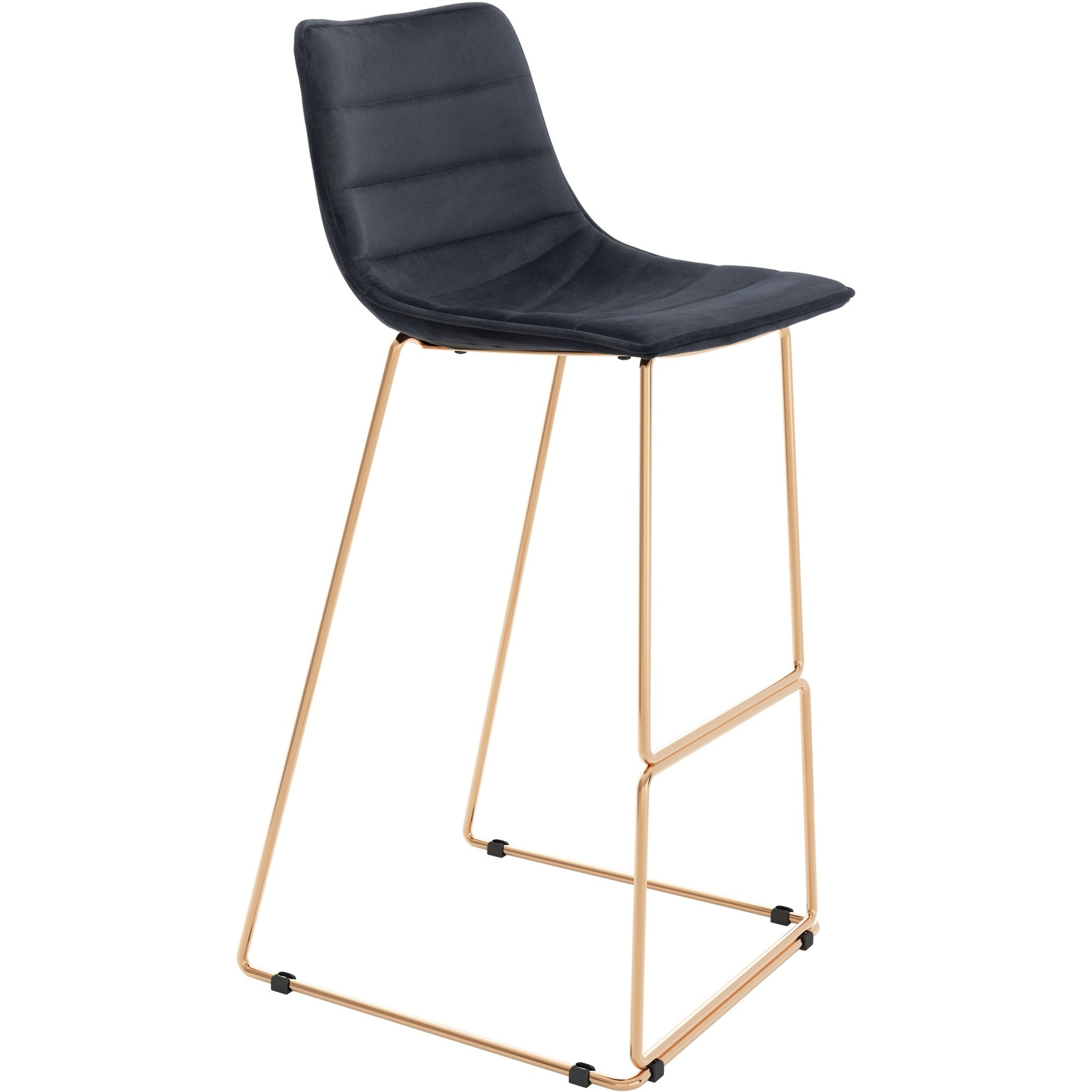 Adele Barstool (Set of 2) Black and Gold