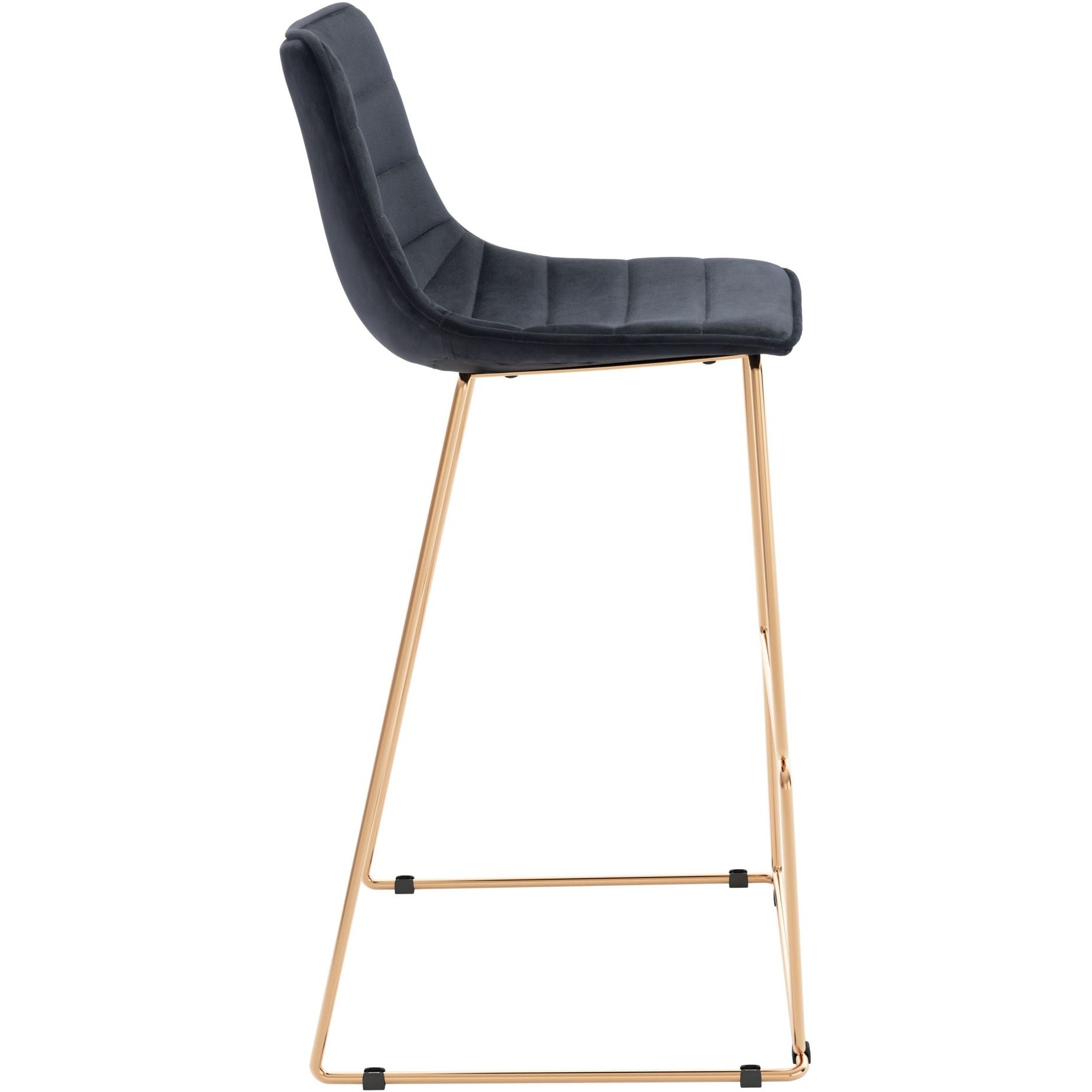 Adele Barstool (Set of 2) Black and Gold