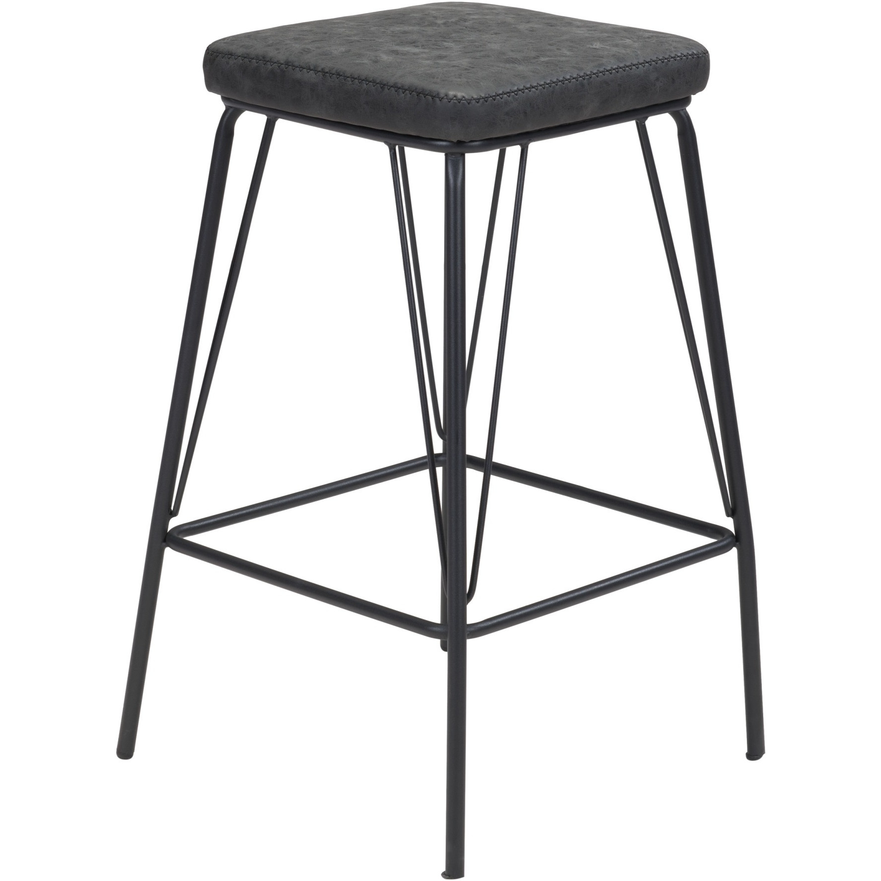 Samuel Counter Stool (Set of 2) Vintage Black