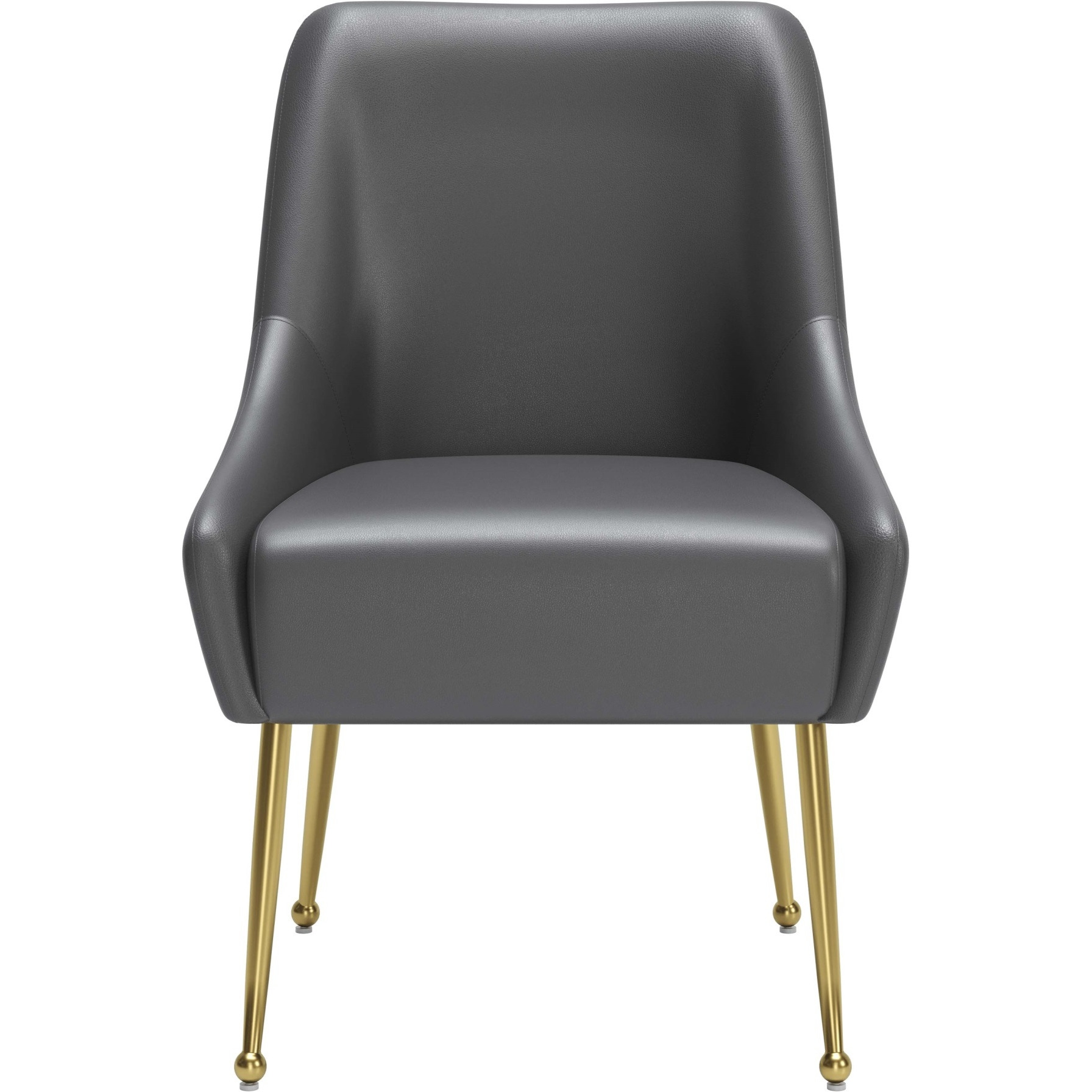 Maxine Dining Chair Gray and Gold