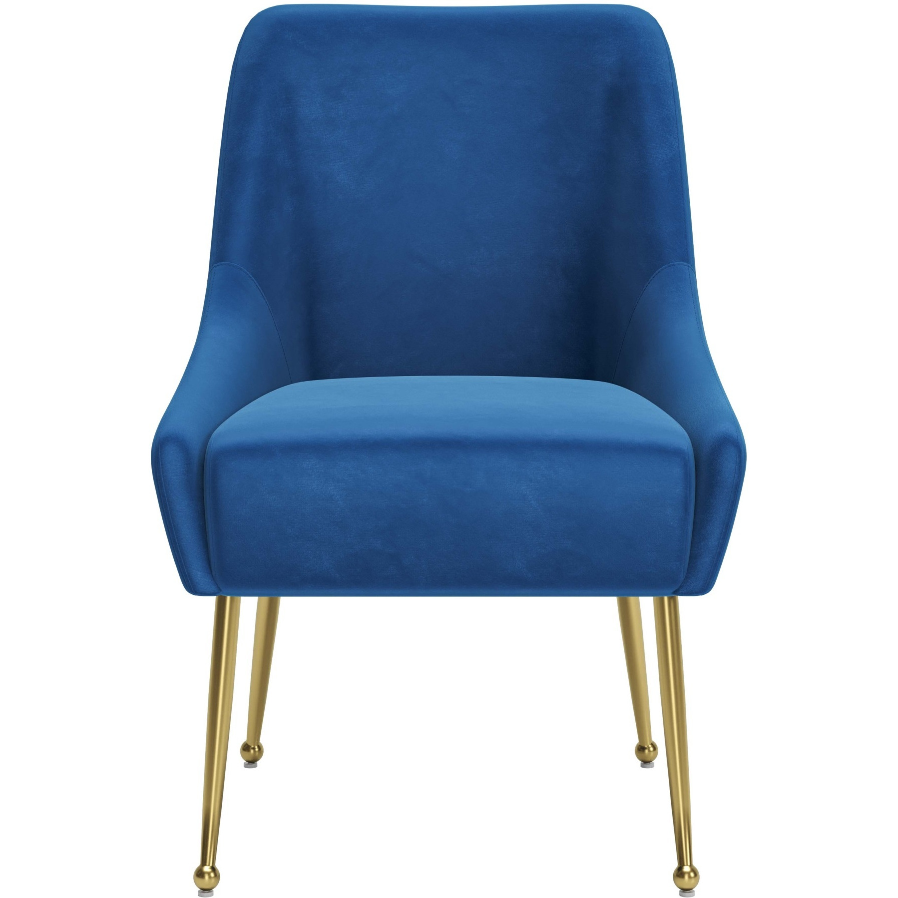Maxine Dining Chair Navy Blue and Gold